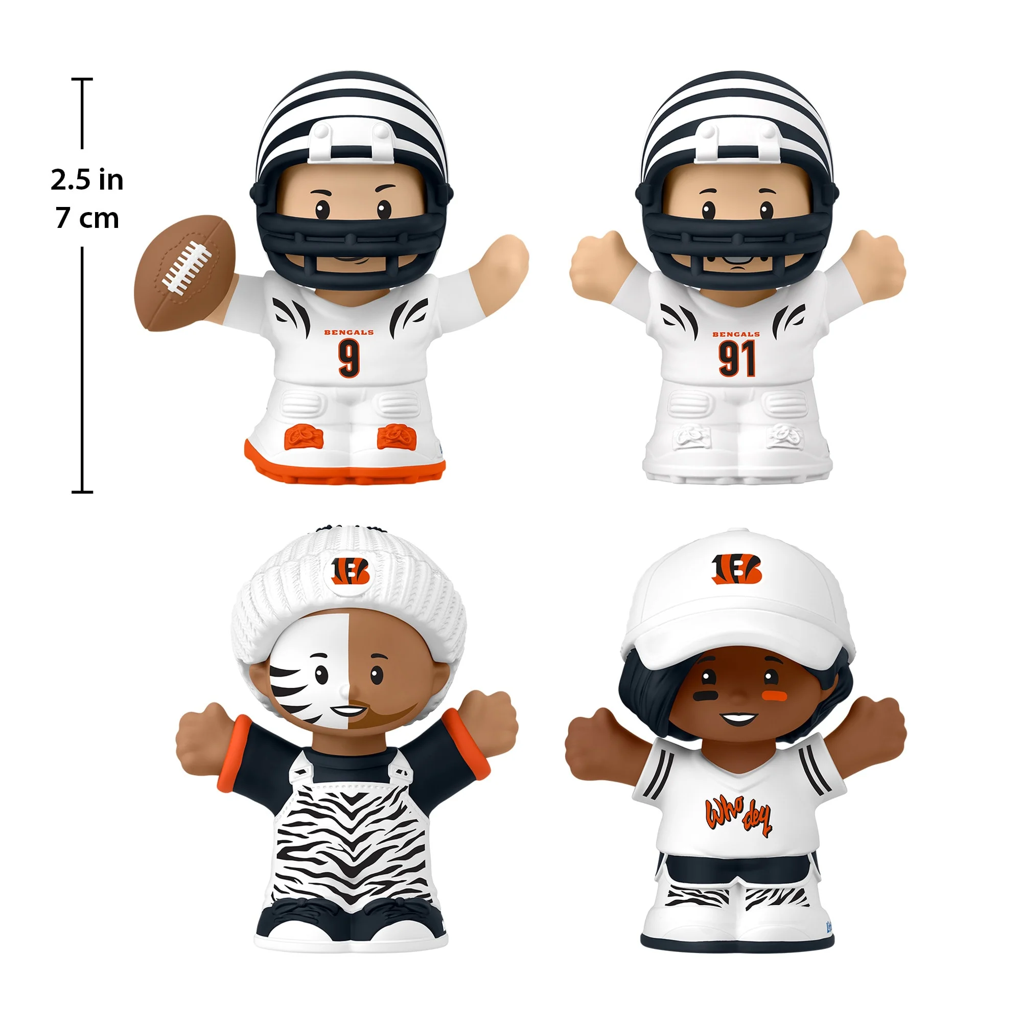 Little People Collector Cincinnati Bengals Alternate Jersey Figure Set - Image 9