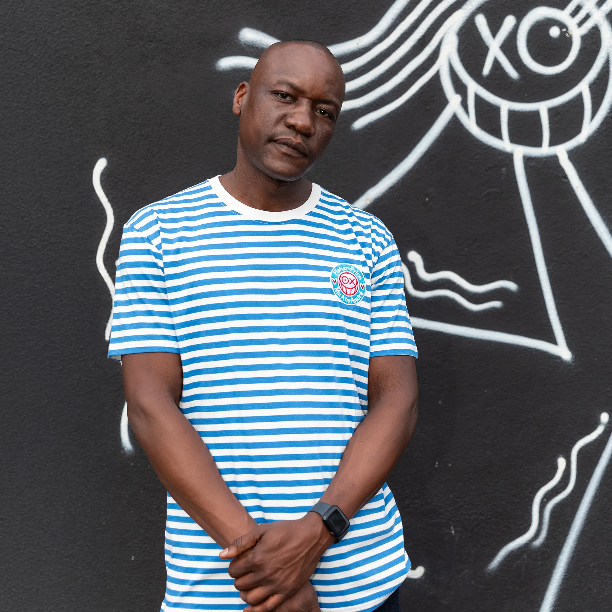 Fisher Price x André Saraiva Blue Striped T-shirt - Image 4