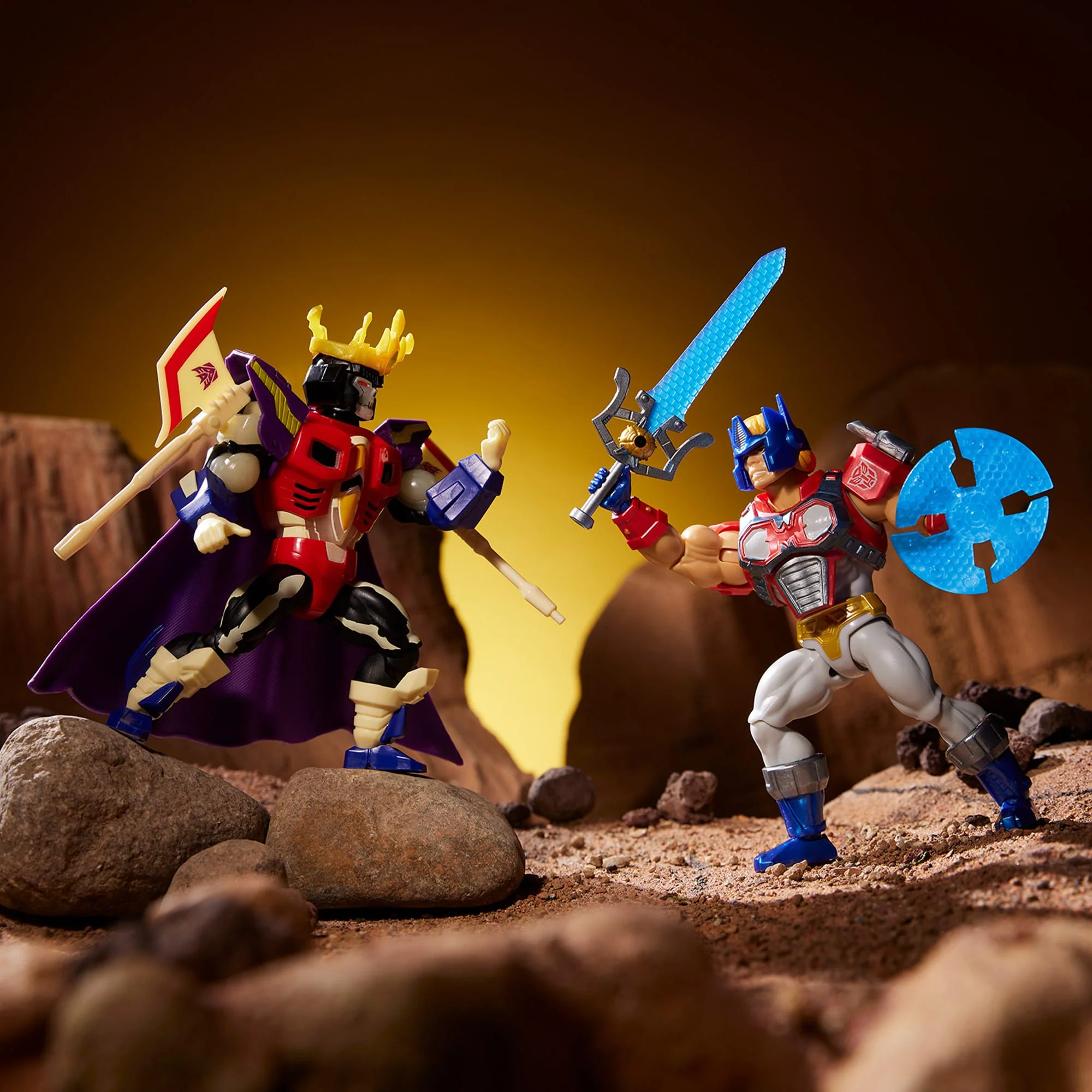 Masters of the Universe x Transformers Optimus Prime Armor He-Man Action Figure - Image 3