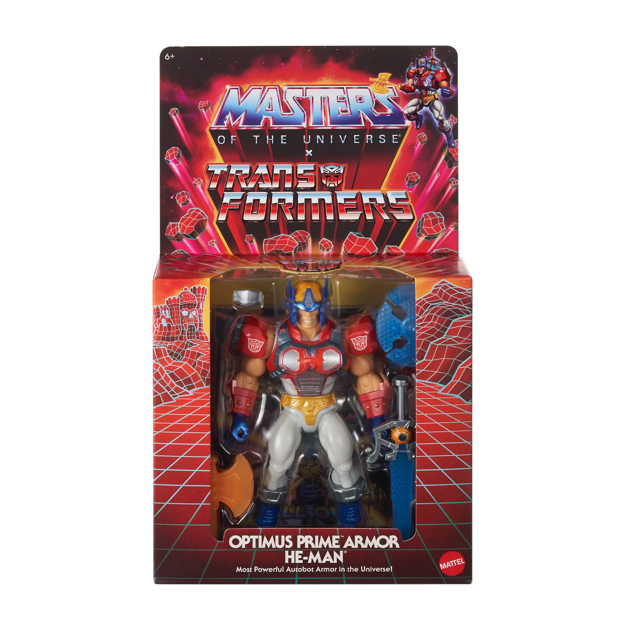 Masters of the Universe x Transformers Optimus Prime Armor He-Man Action Figure - Image 6