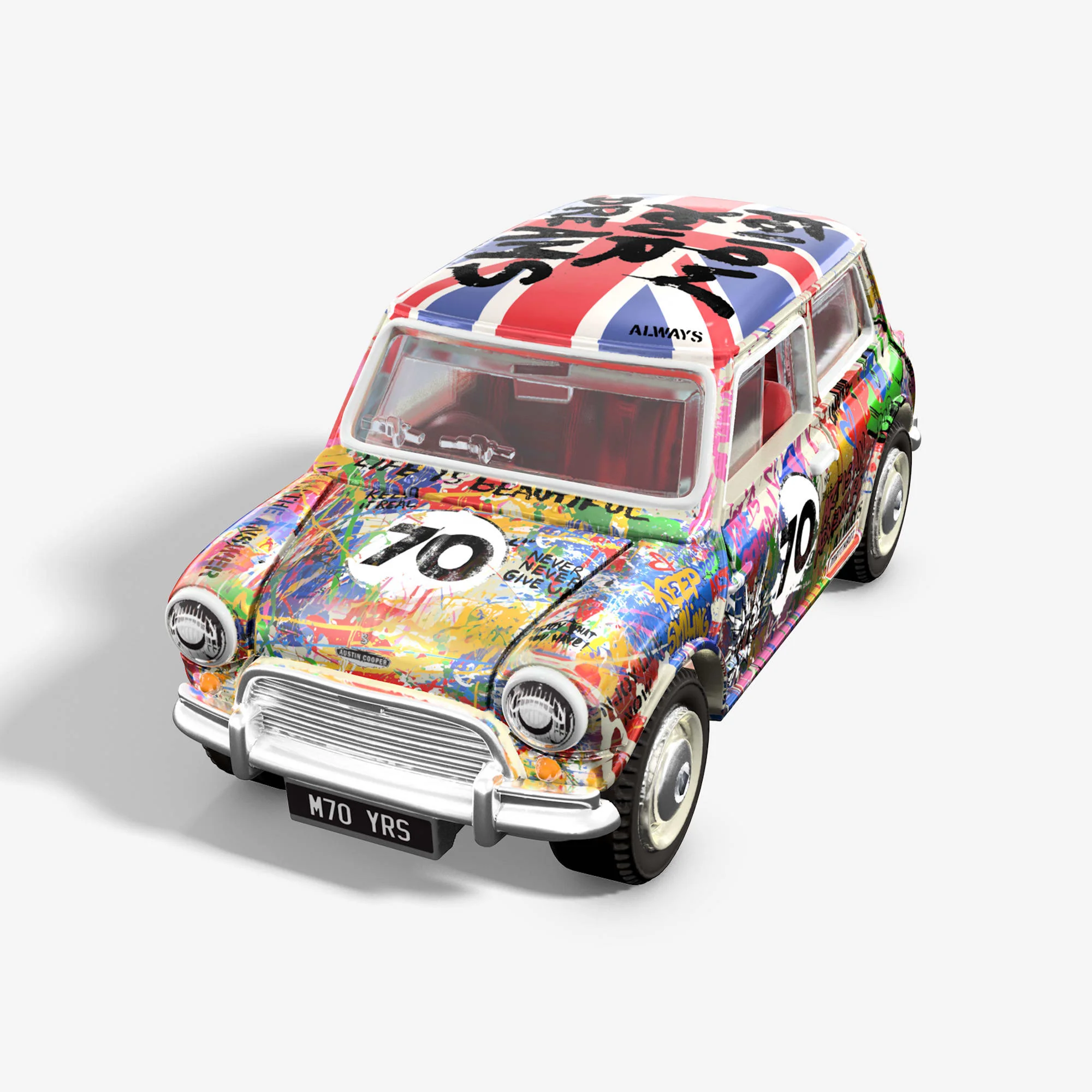 Matchbox x Mr Brainwash 1964 Austin Mini Cooper S - Image 4