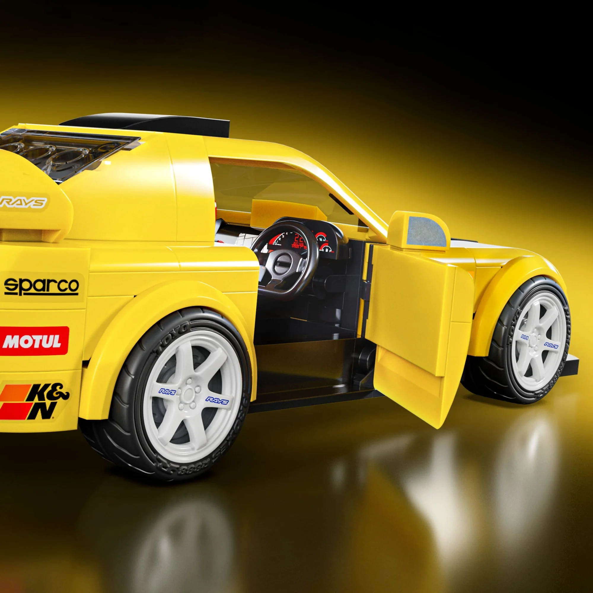 Mattel Brick Shop Hot Wheels ’07 Honda S2000 Building Set - Image 6