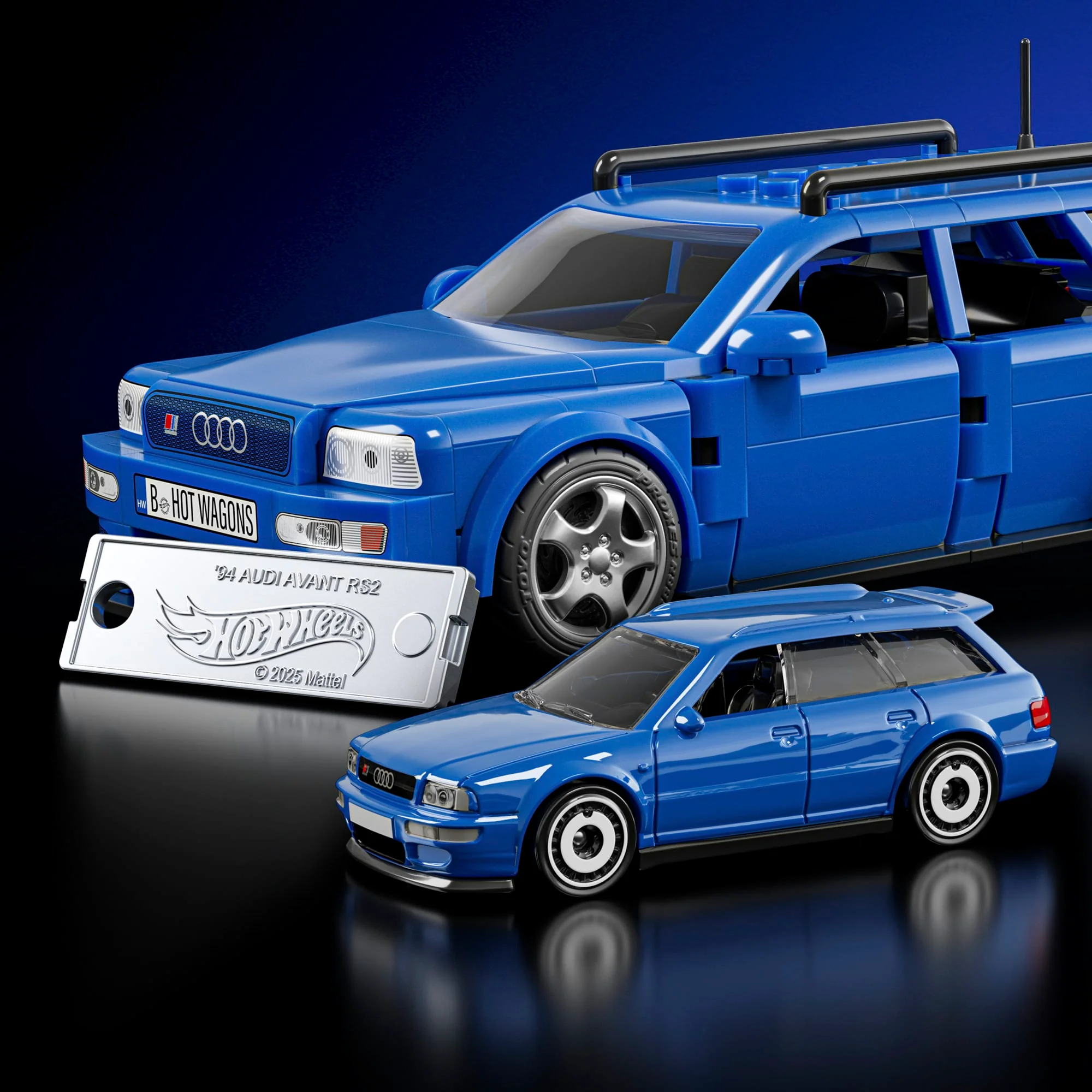 Mattel Brick Shop Hot Wheels Audi Avant RS2 Building Set - Image 5