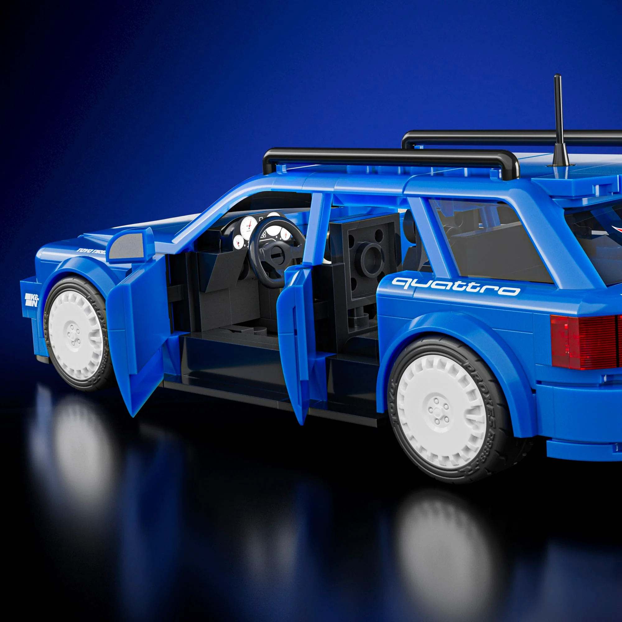 Mattel Brick Shop Hot Wheels Audi Avant RS2 Building Set - Image 6