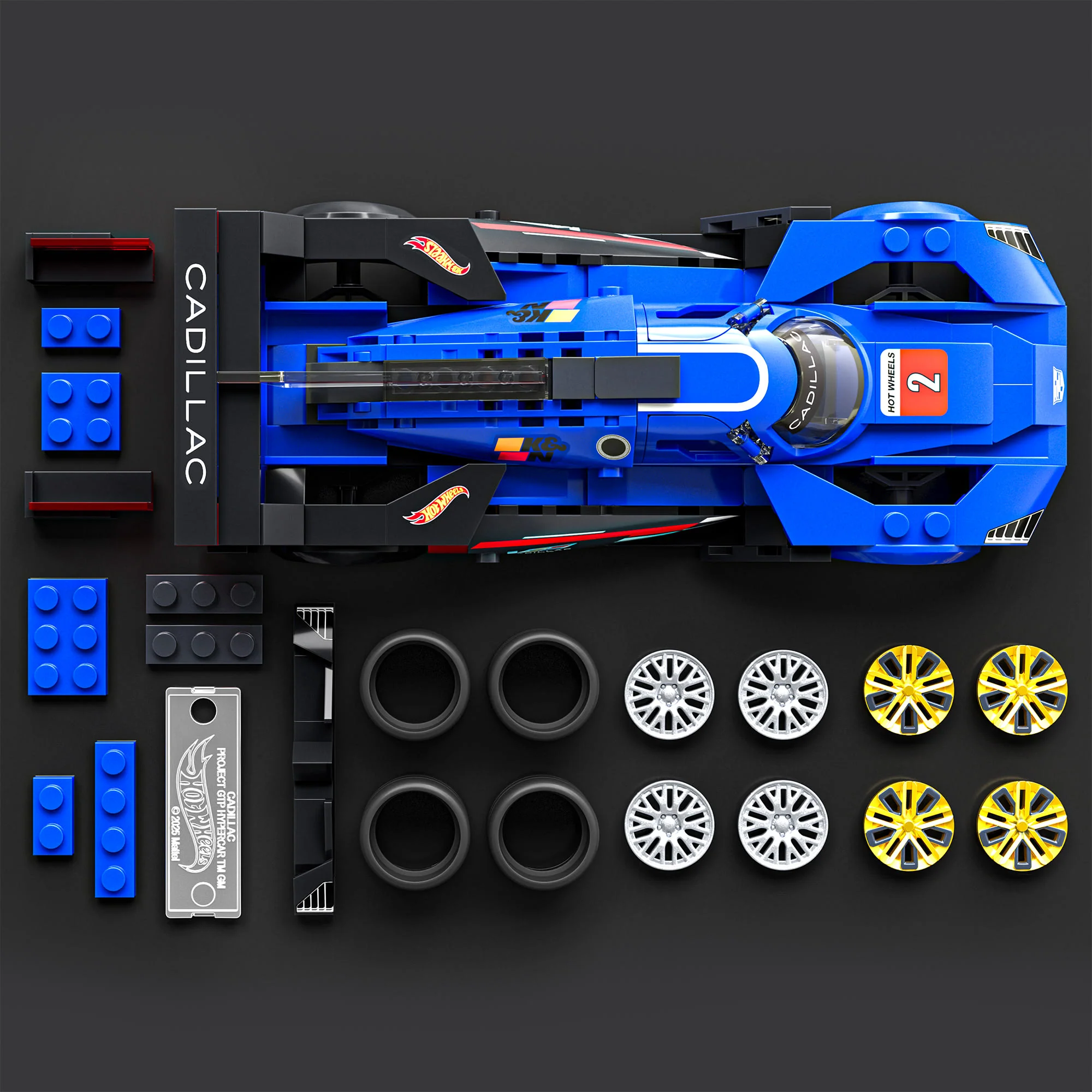 Mattel Brick Shop Hot Wheels Cadillac Project GTP Hypercar Building Set - Image 4