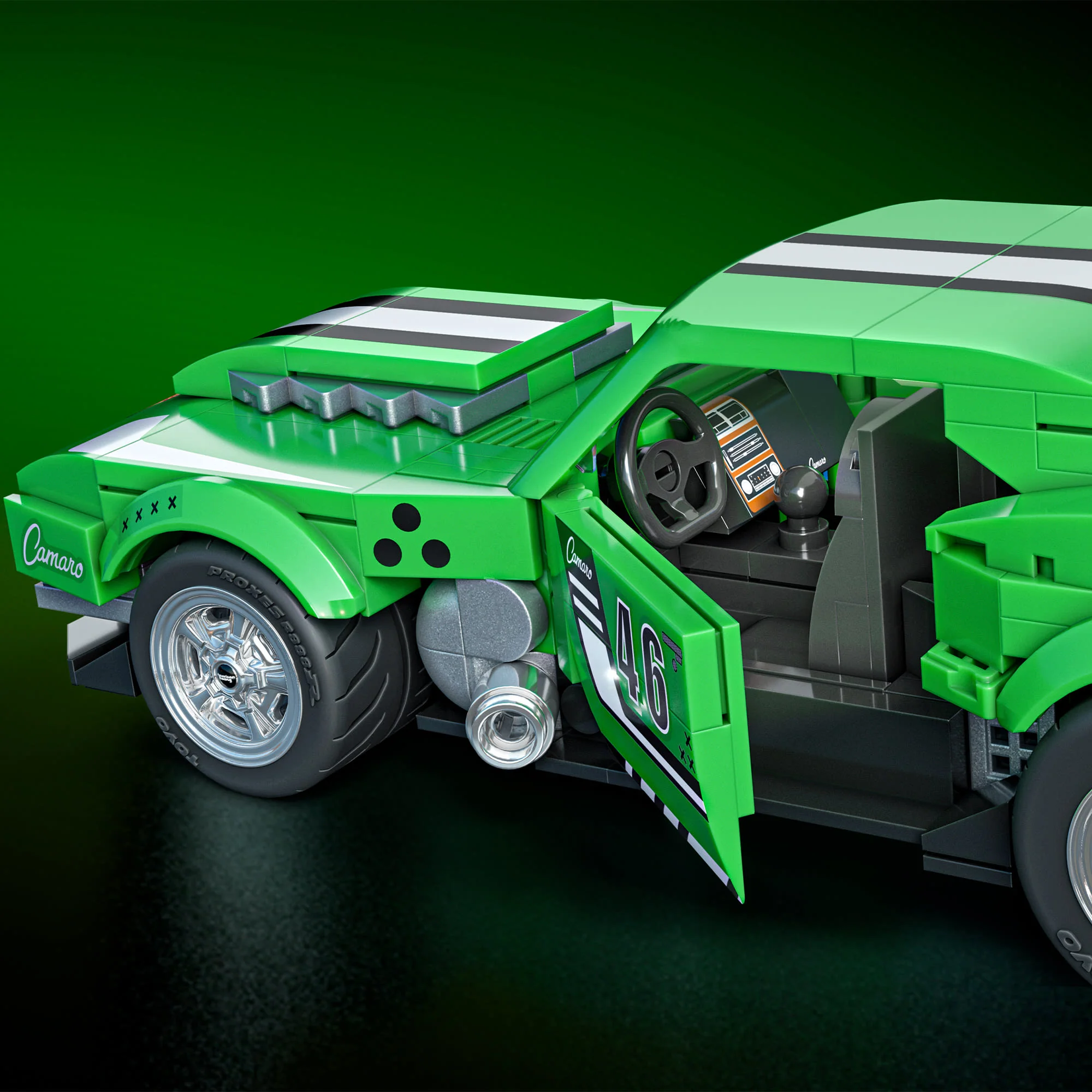 Mattel Brick Shop Hot Wheels Custom ’68 Camaro Building Set - Image 6