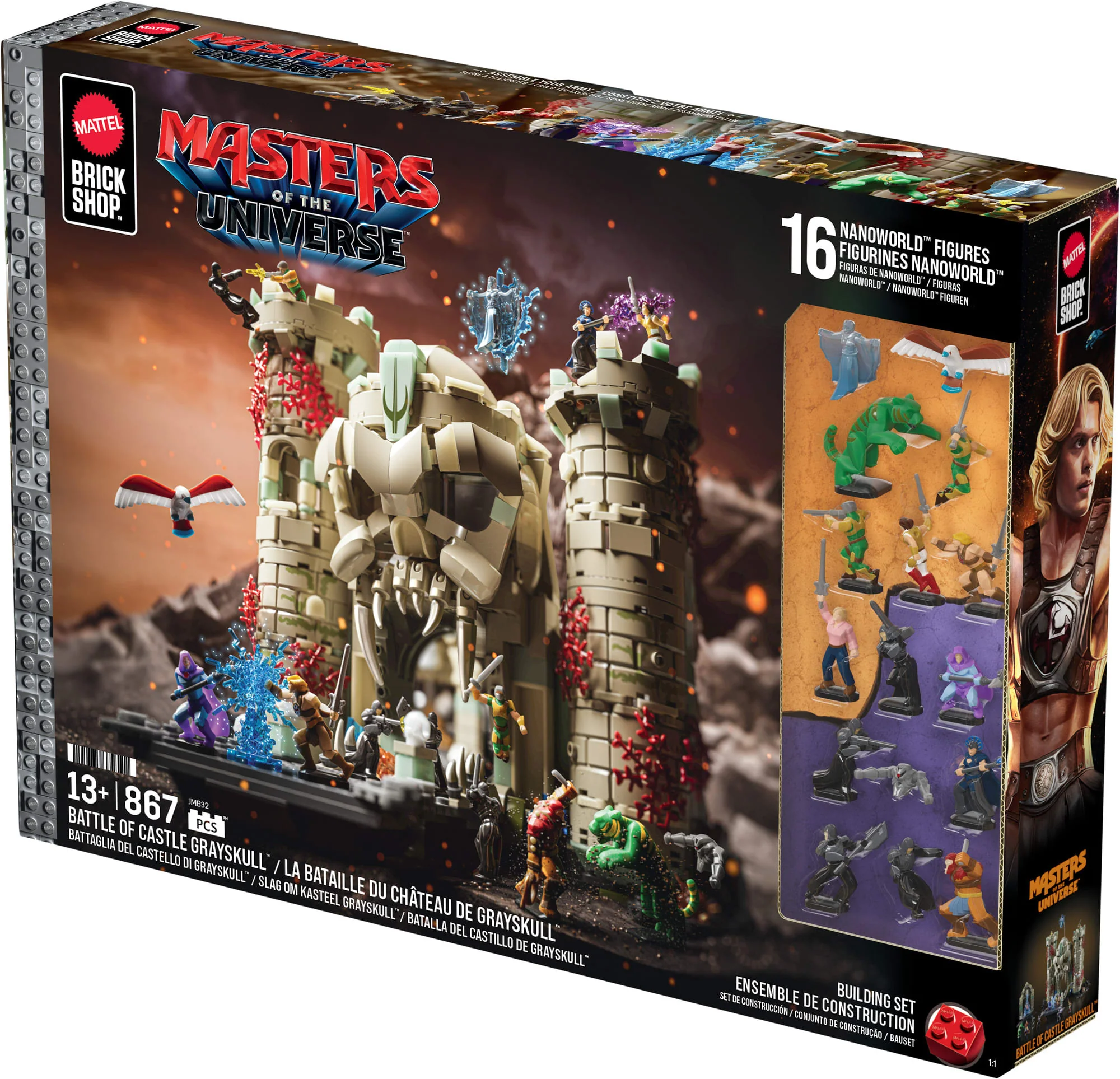 Mattel Brick Shop Masters of the Universe Battle of Castle Grayskull Building Set - Image 9