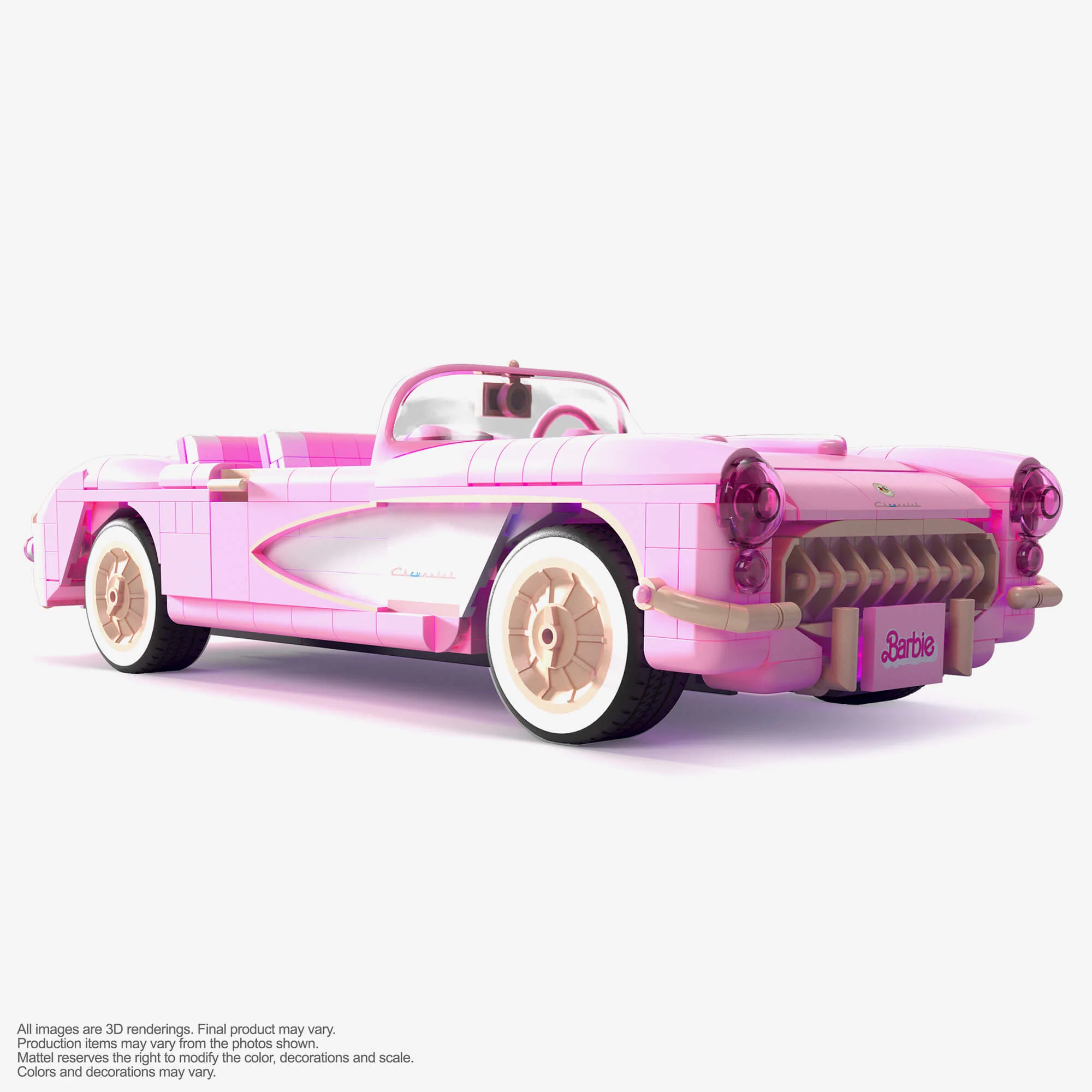 MEGA Barbie The Movie ’56 Corvette Stingray Collector Building Set - Image 2
