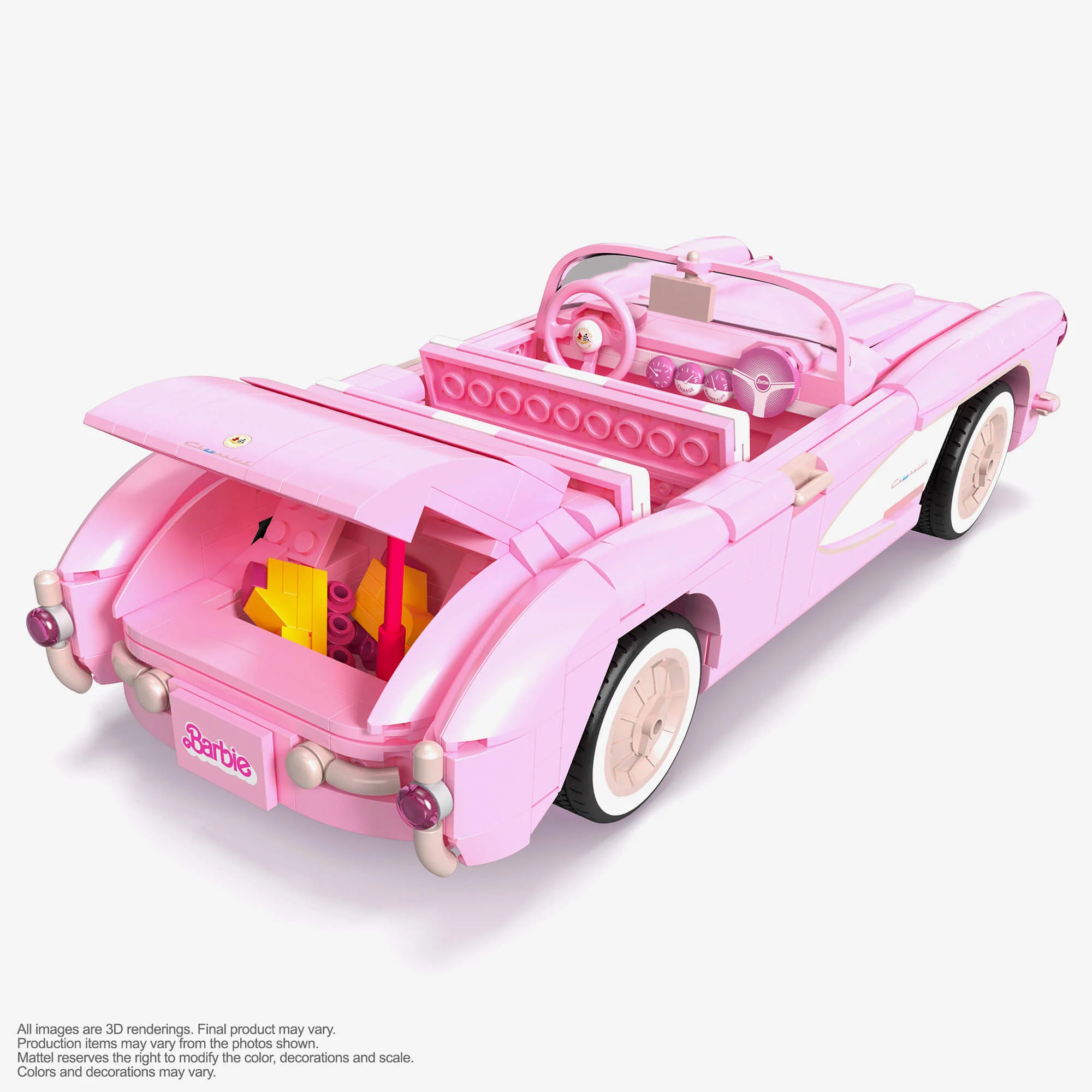 MEGA Barbie The Movie ’56 Corvette Stingray Collector Building Set - Image 7