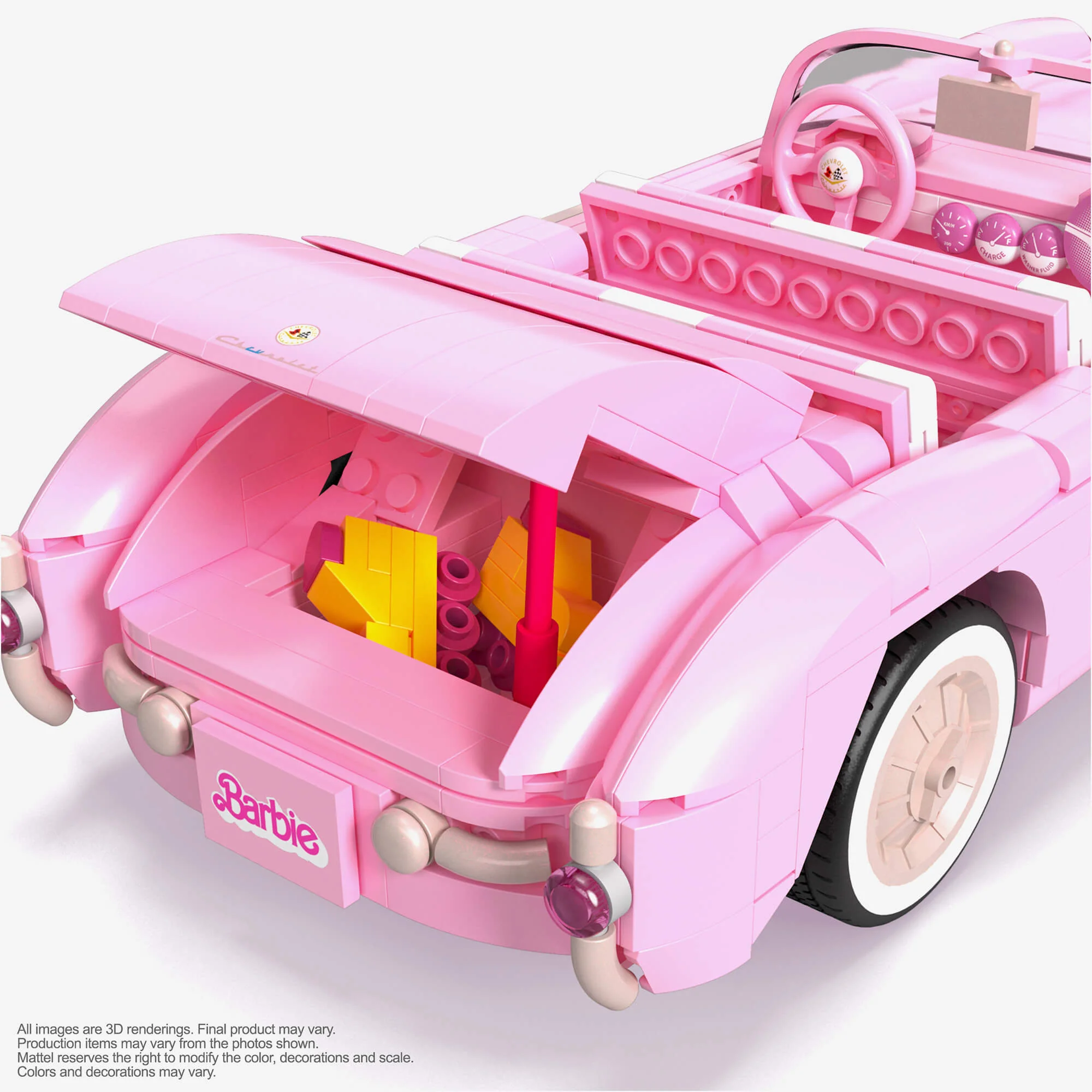 MEGA Barbie The Movie ’56 Corvette Stingray Collector Building Set - Image 8