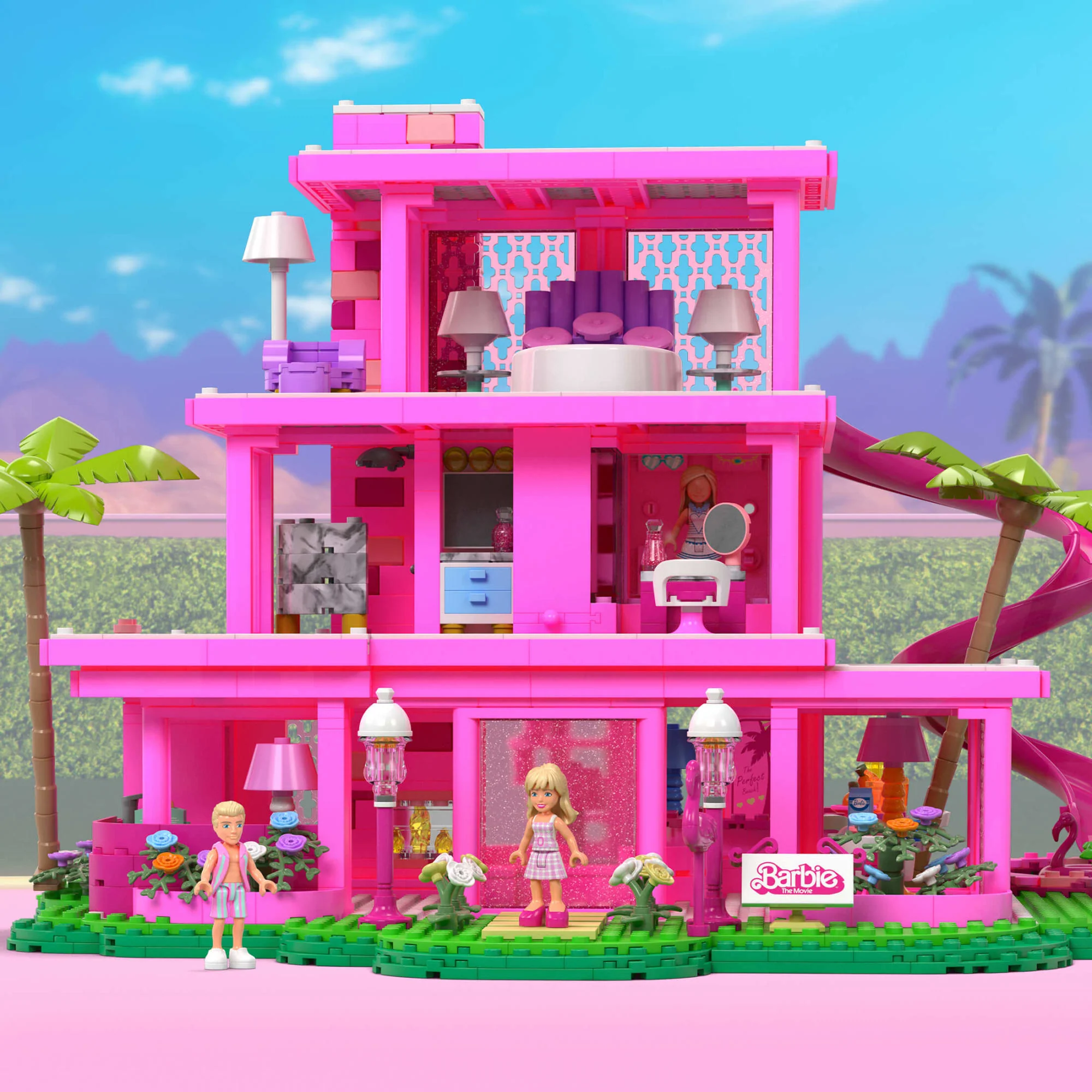 MEGA Barbie The Movie Replica DreamHouse Building Kit - Image 2