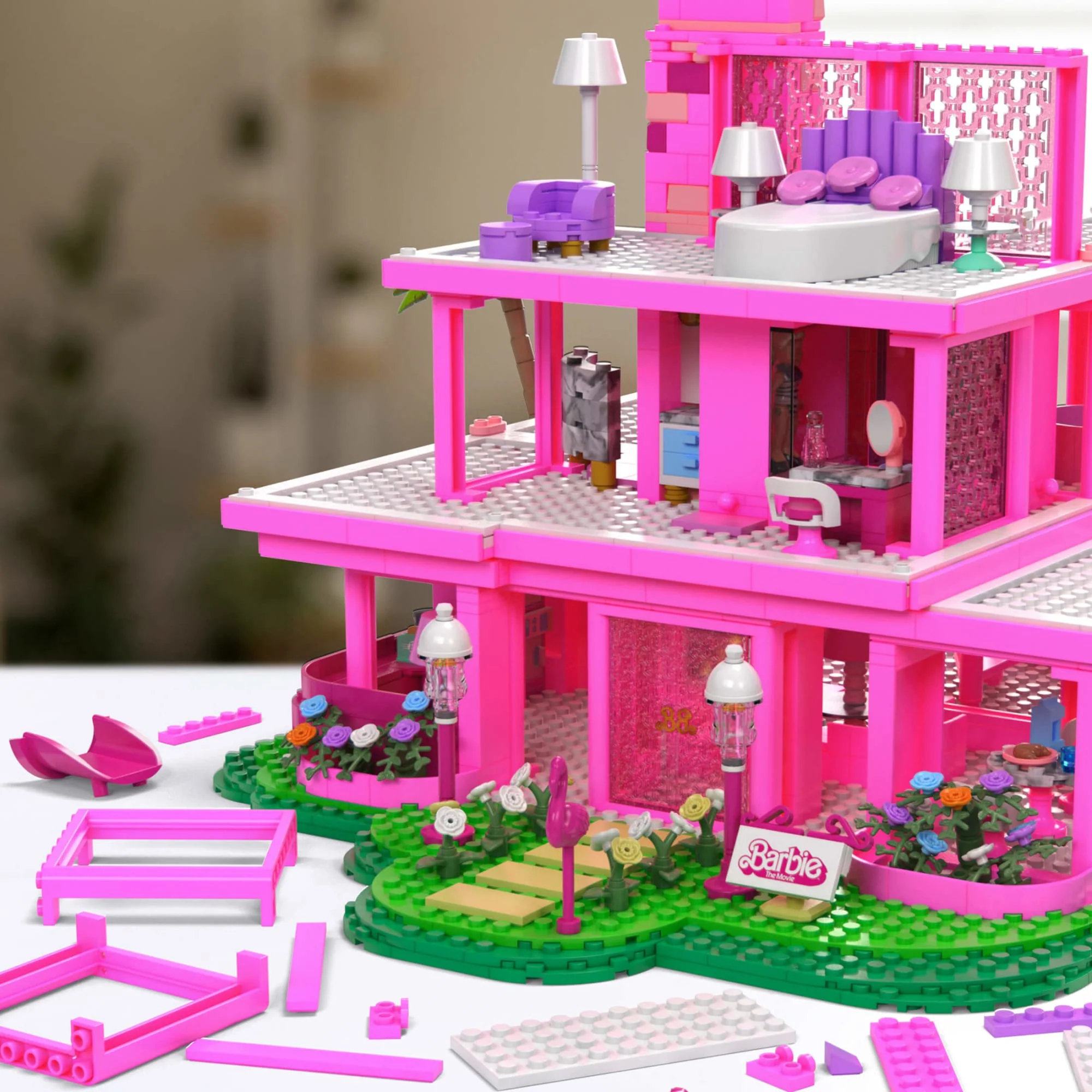 MEGA Barbie The Movie Replica DreamHouse Building Kit - Image 3