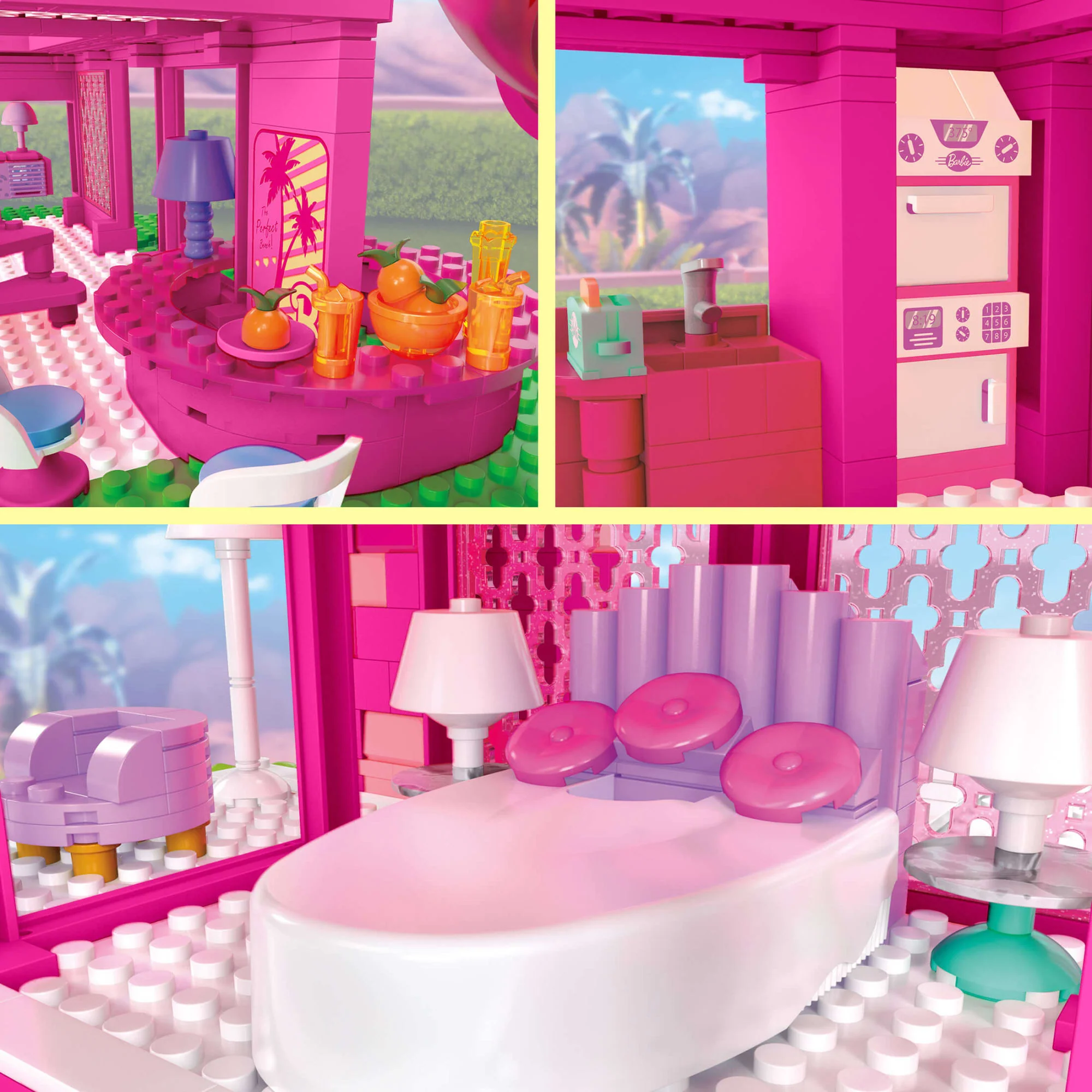 MEGA Barbie The Movie Replica DreamHouse Building Kit - Image 4