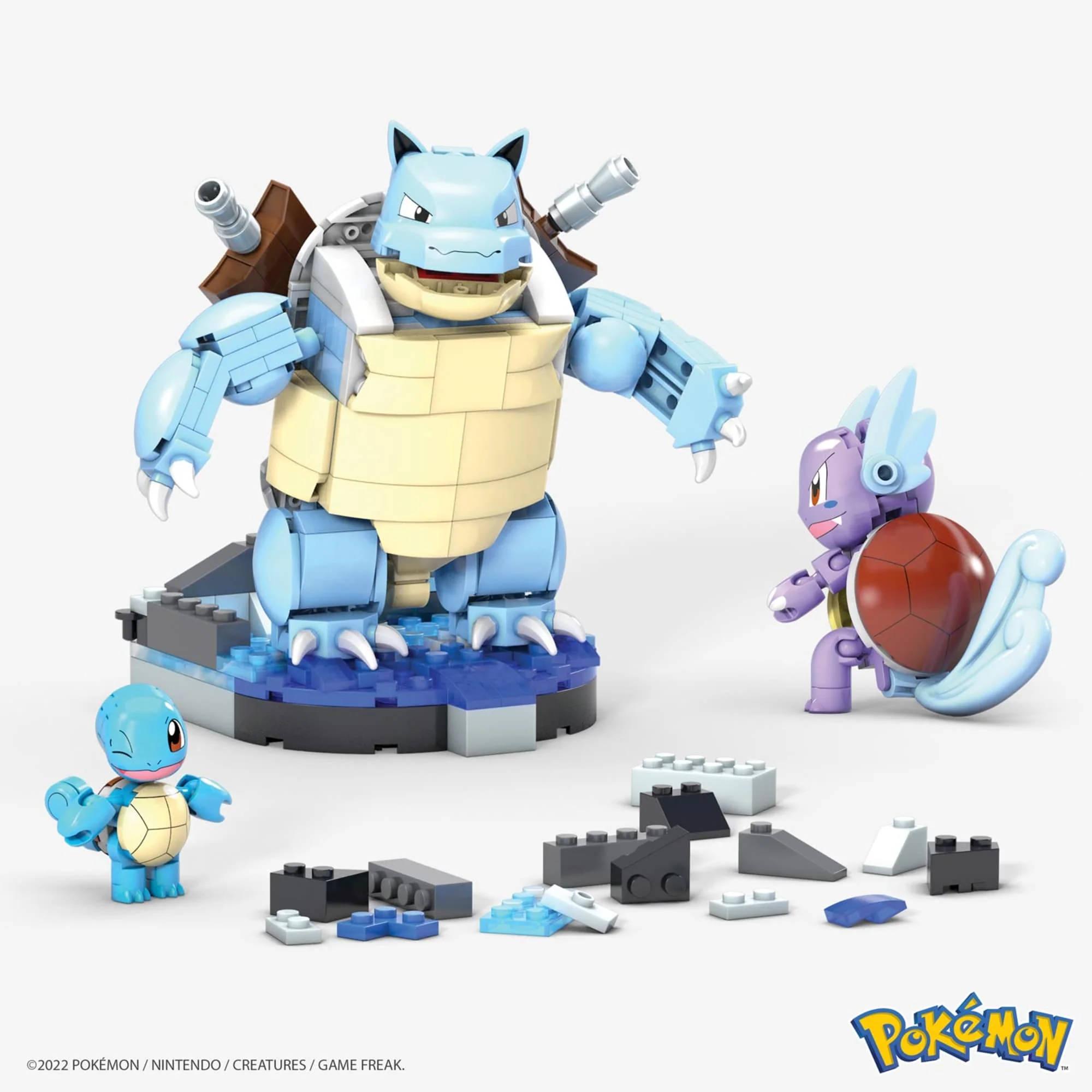 MEGA Construx Pokemon Squirtle Evolution Construction Set - Image 6