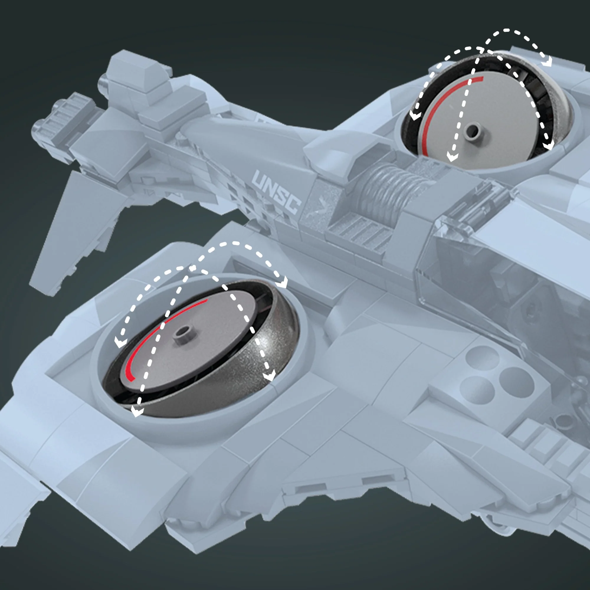 MEGA Halo UNSC Arctic Burn Wasp Building Toy Kit - Image 6