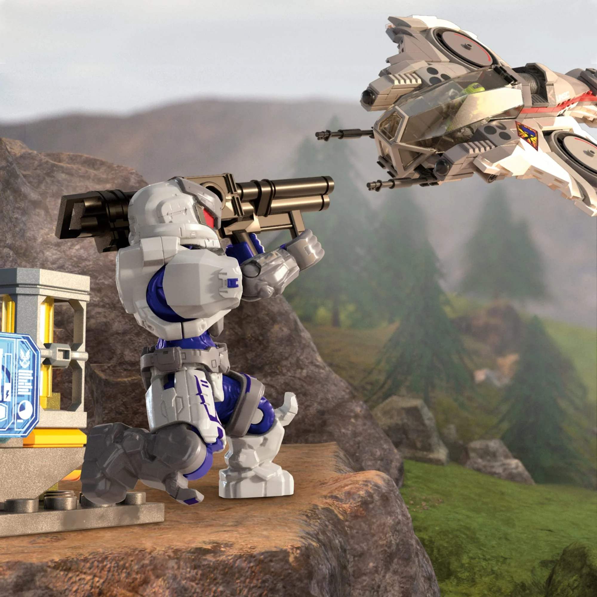 MEGA Halo UNSC Arctic Burn Wasp Building Toy Kit - Image 8