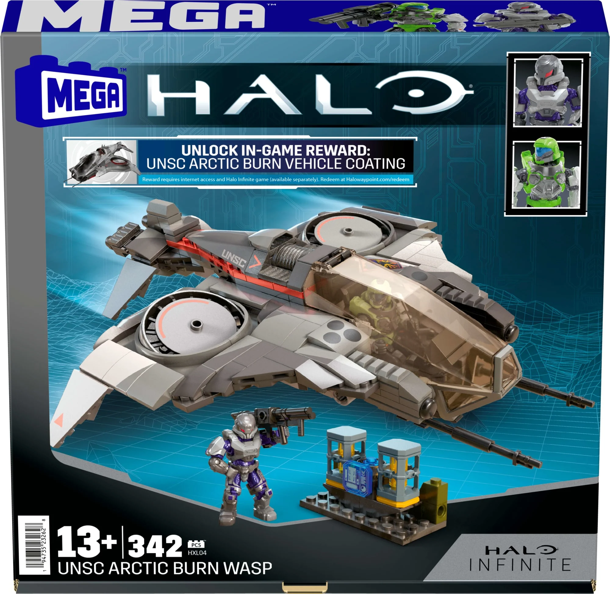 MEGA Halo UNSC Arctic Burn Wasp Building Toy Kit - Image 9