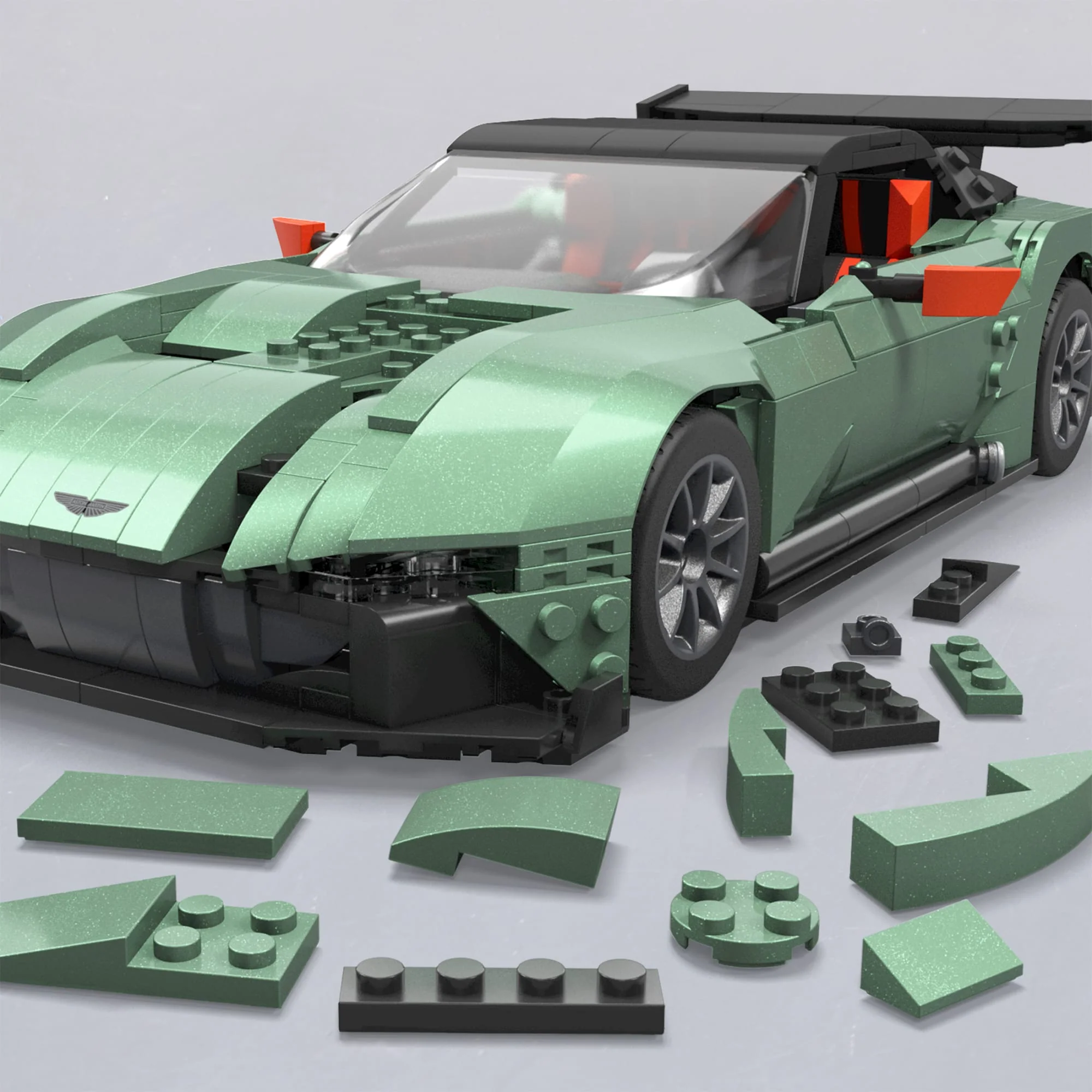 MEGA Hot Wheels Aston Martin Vulcan Vehicle Building Kit (986 Pieces) - Image 3