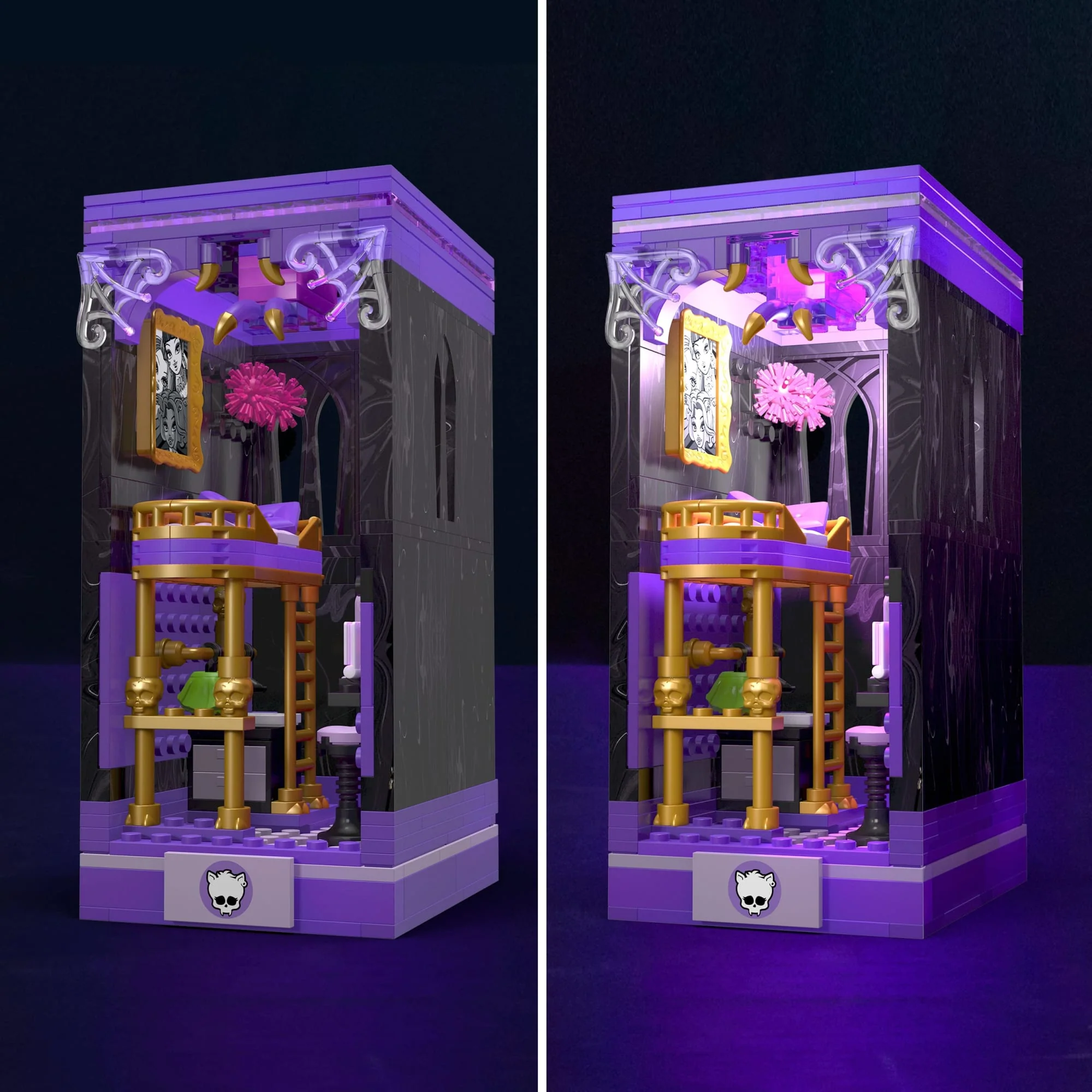 MEGA Monster High Clawdeen's Boo-k Den Building Toy Kit - Image 4