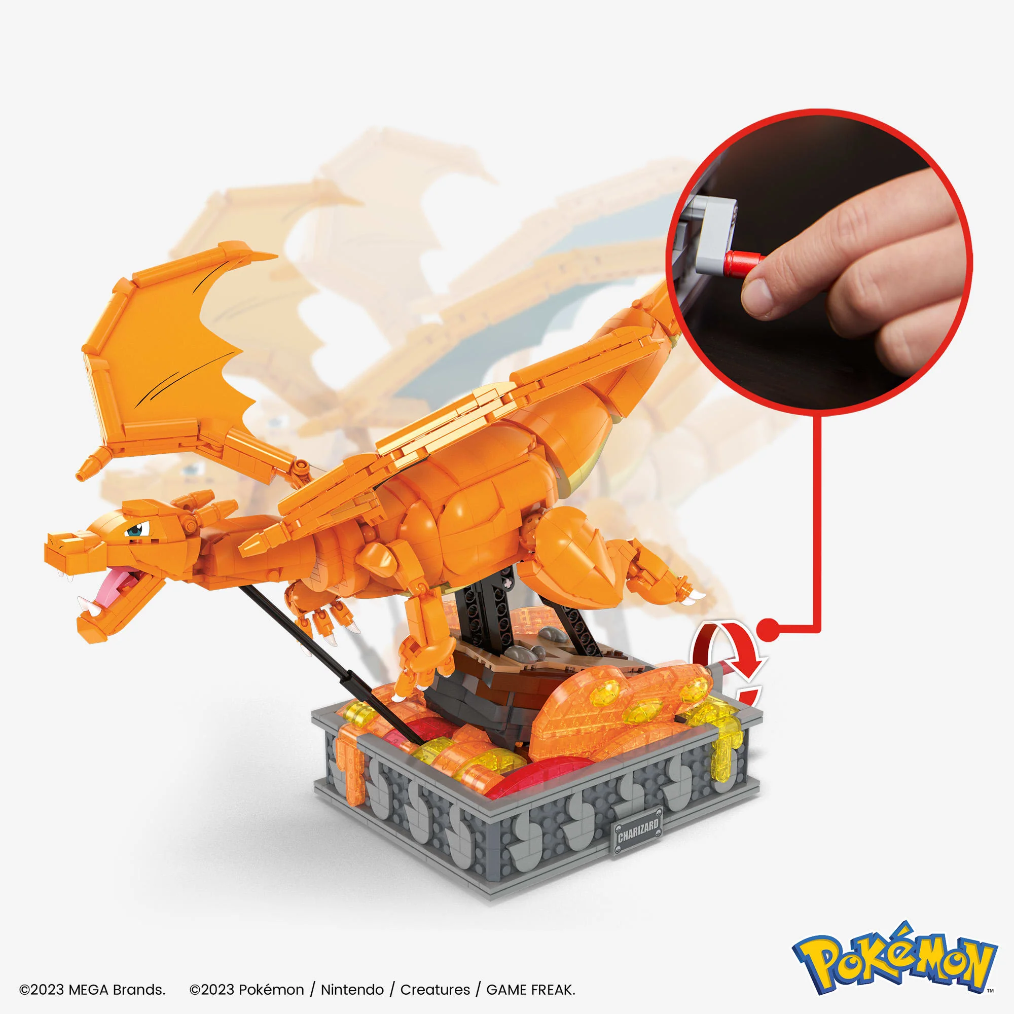 MEGA Pokémon Charizard Building Kit - Image 3