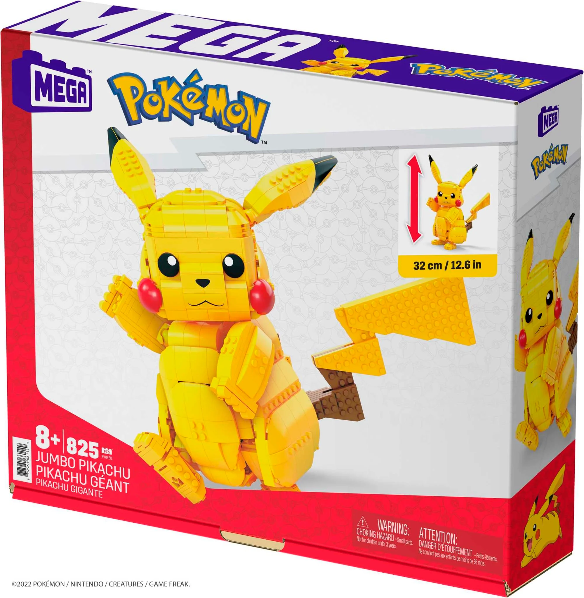 MEGA Pokémon Building Toy Kit Jumbo Pikachu - Image 7