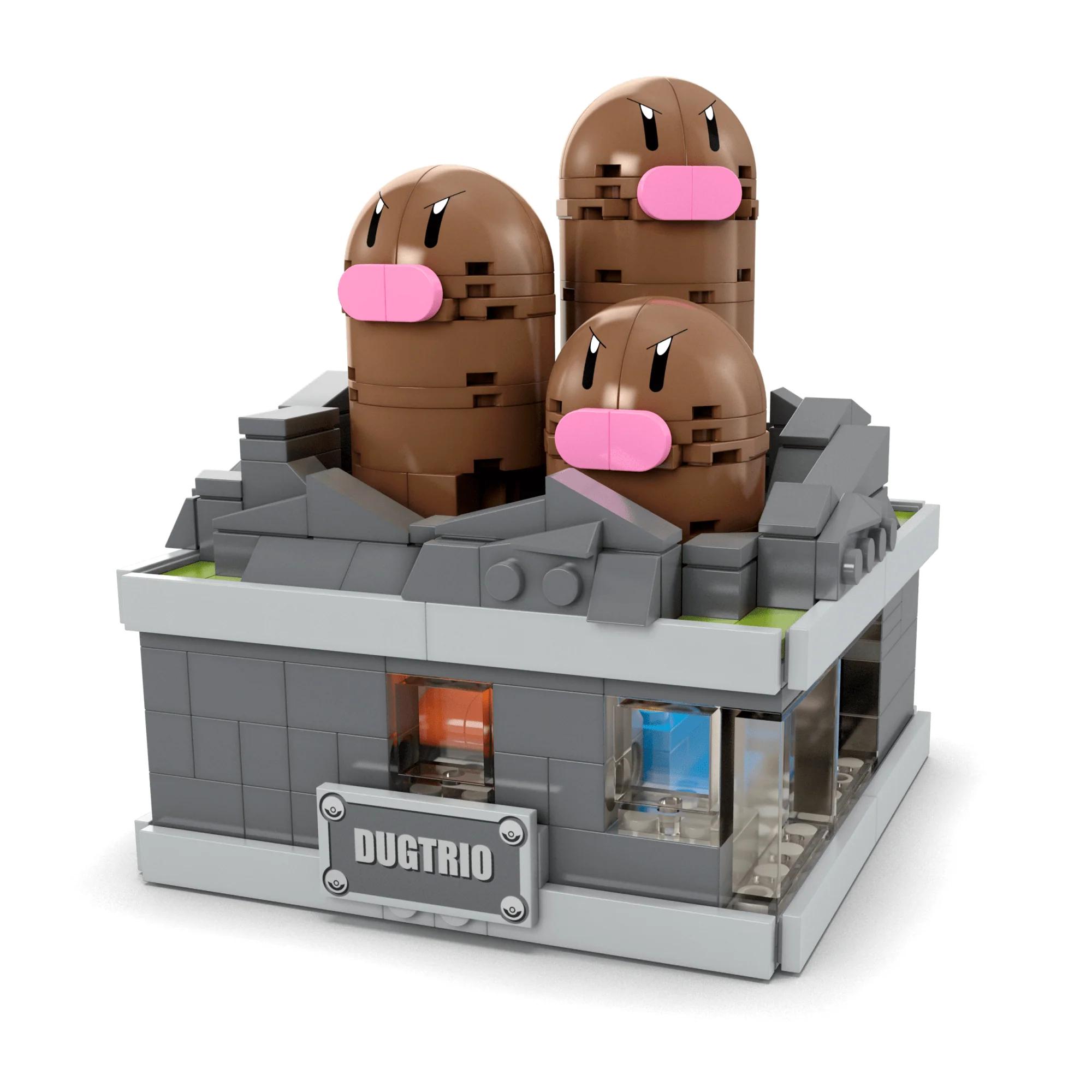 Pokémon Mini Motion Dugtrio Building Set by MEGA - Image 2