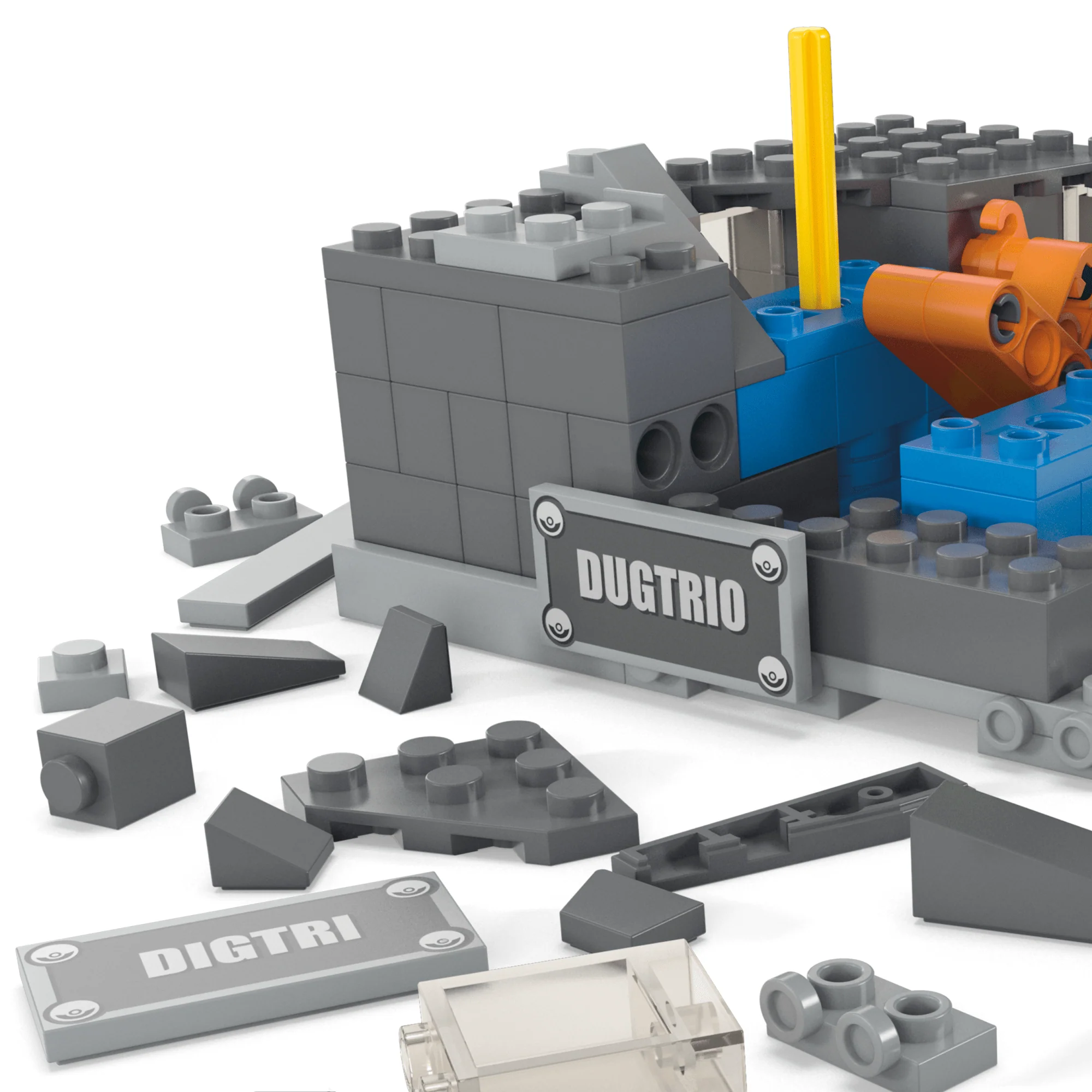 Pokémon Mini Motion Dugtrio Building Set by MEGA - Image 4