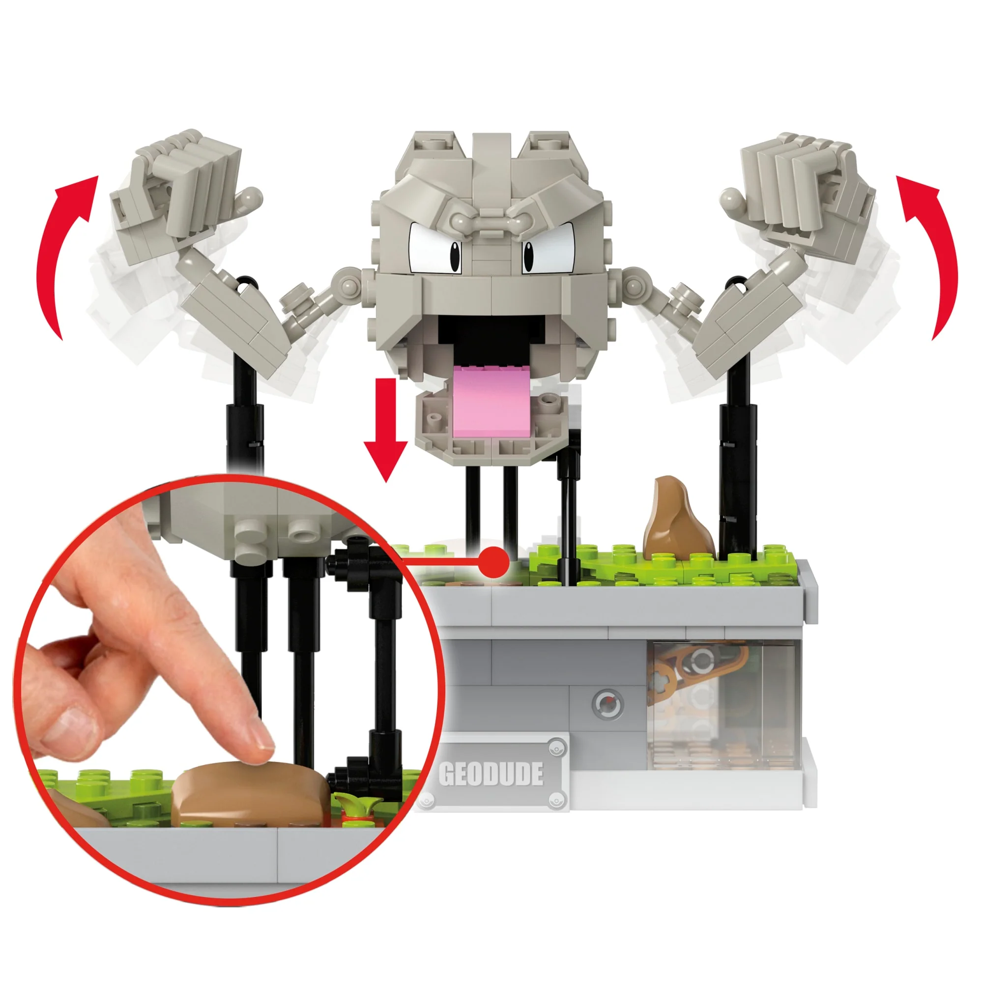 MEGA Pokémon Mini Motion Geodude Building Set - Image 2