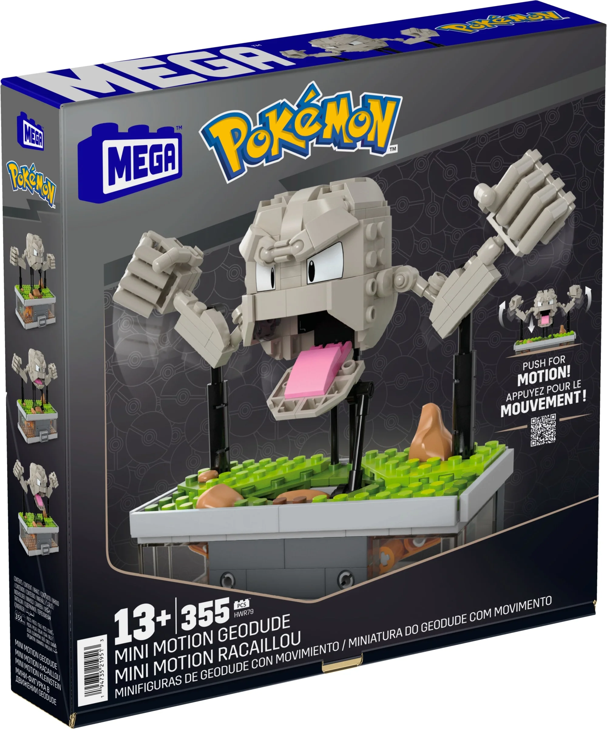 MEGA Pokémon Mini Motion Geodude Building Set - Image 7