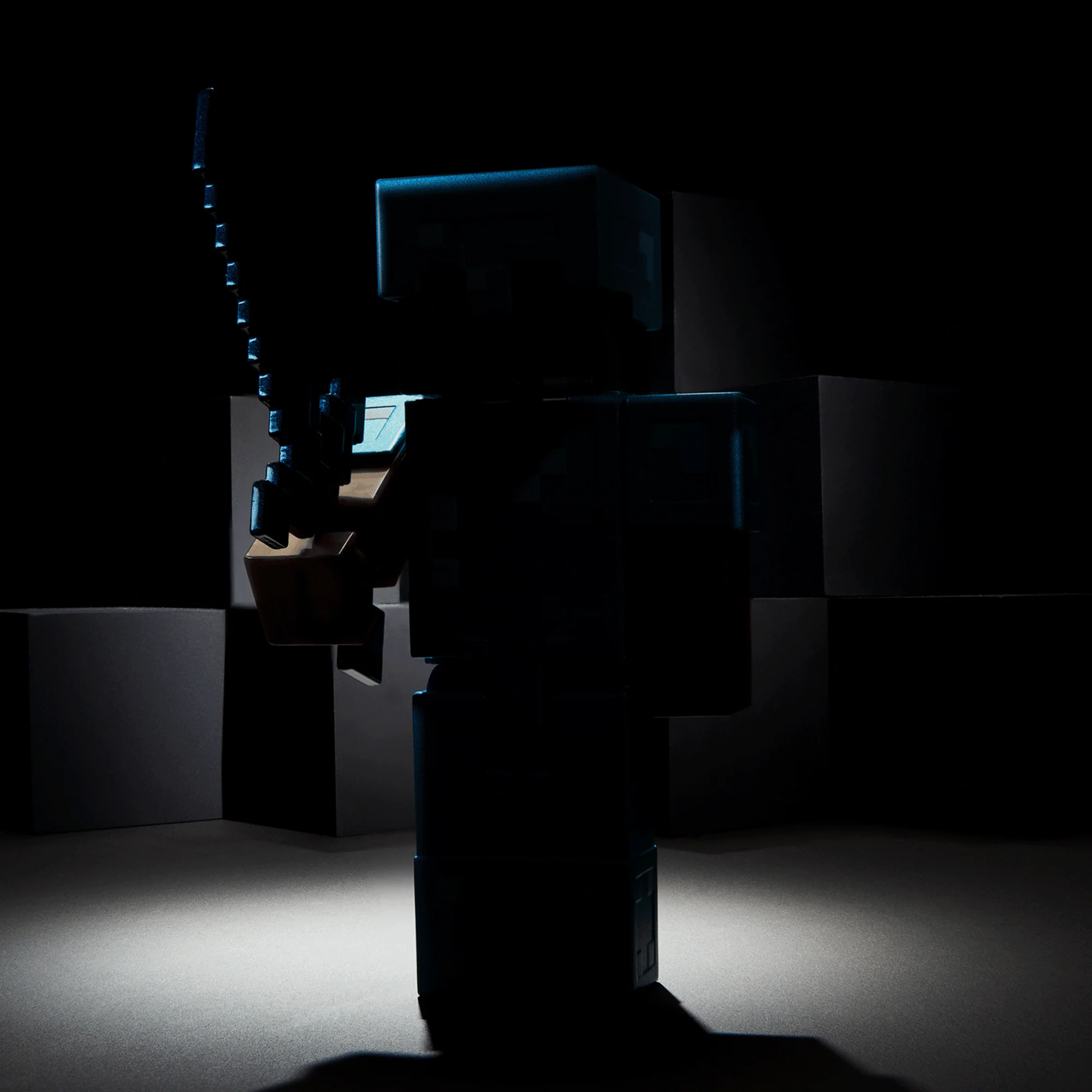 Minecraft Diamond Level Steve Collector Action Figure - Image 10