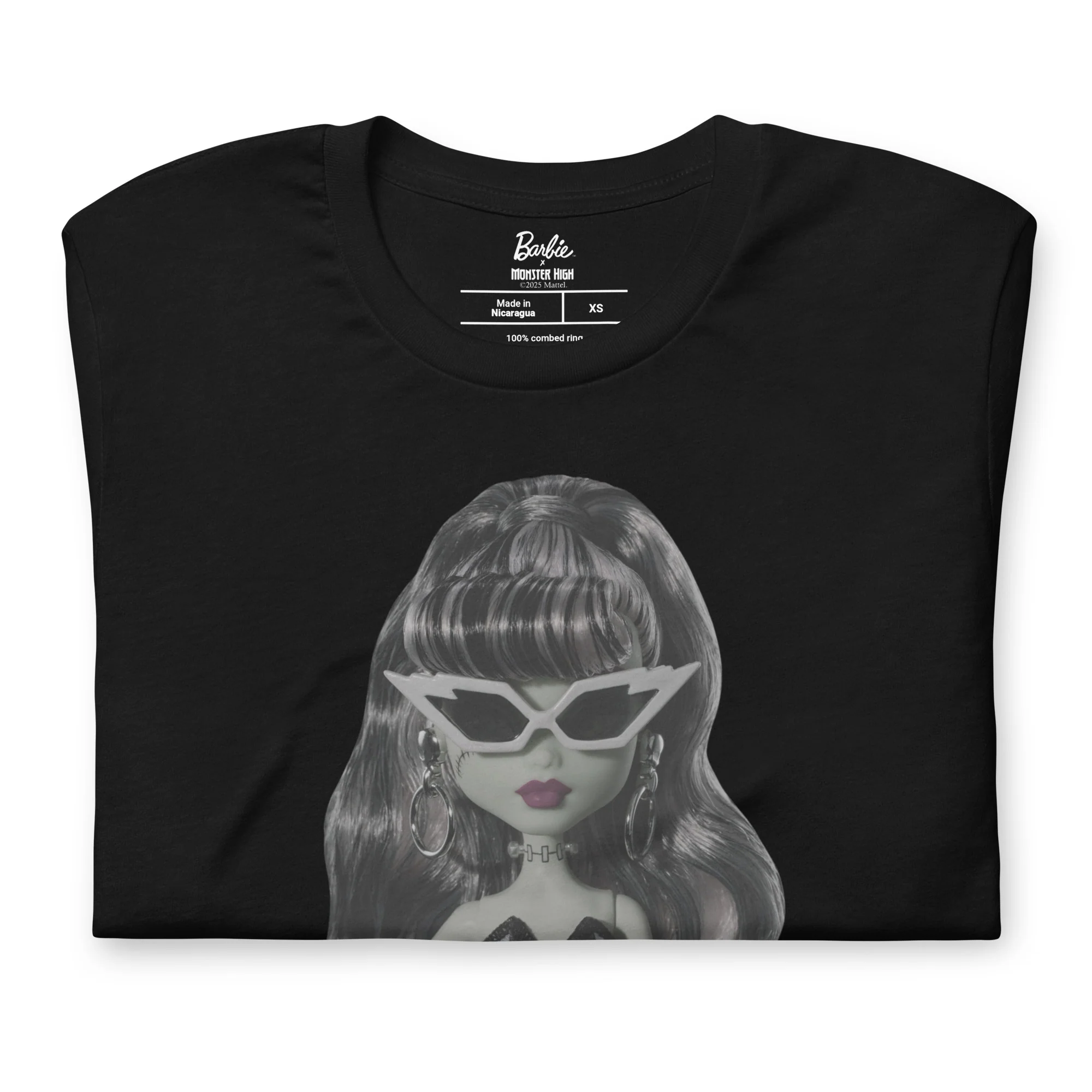 Monster High Barbie Frankie Barbie Black T-shirt - Image 5