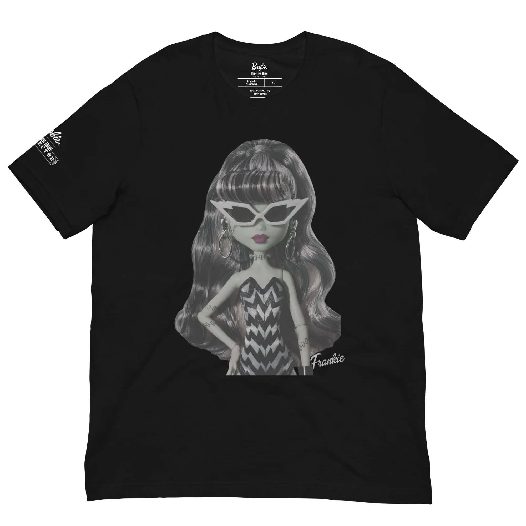 Monster High Barbie Frankie Barbie Black T-shirt - Image 7