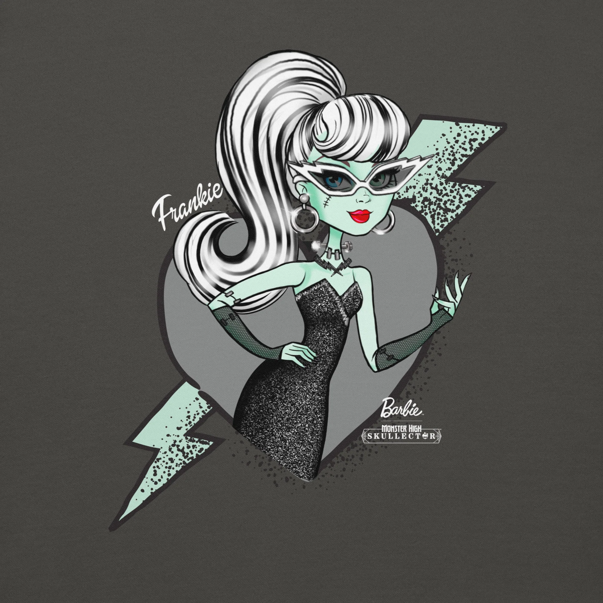 Monster High Barbie Frankie Barbie Gray Hoodie - Image 4