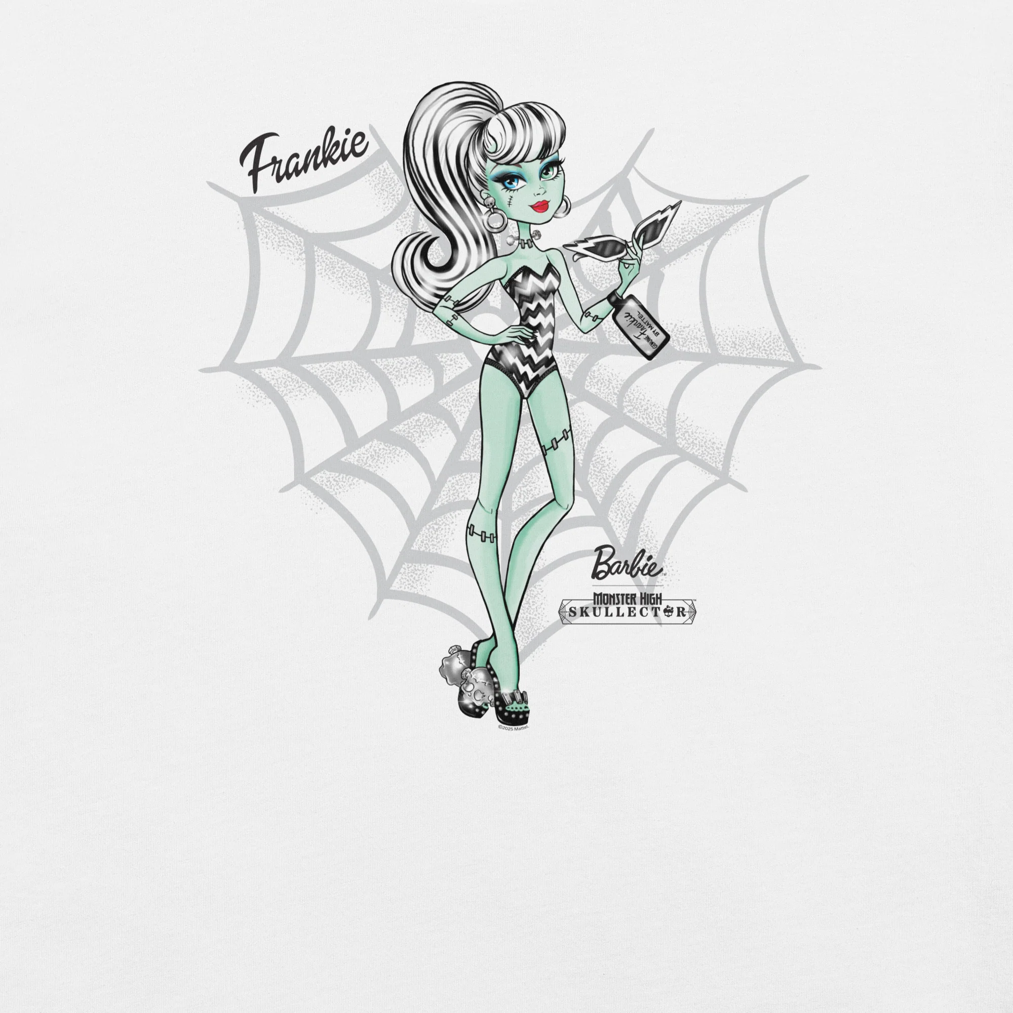 Monster High Barbie Frankie Barbie White T-shirt - Image 3