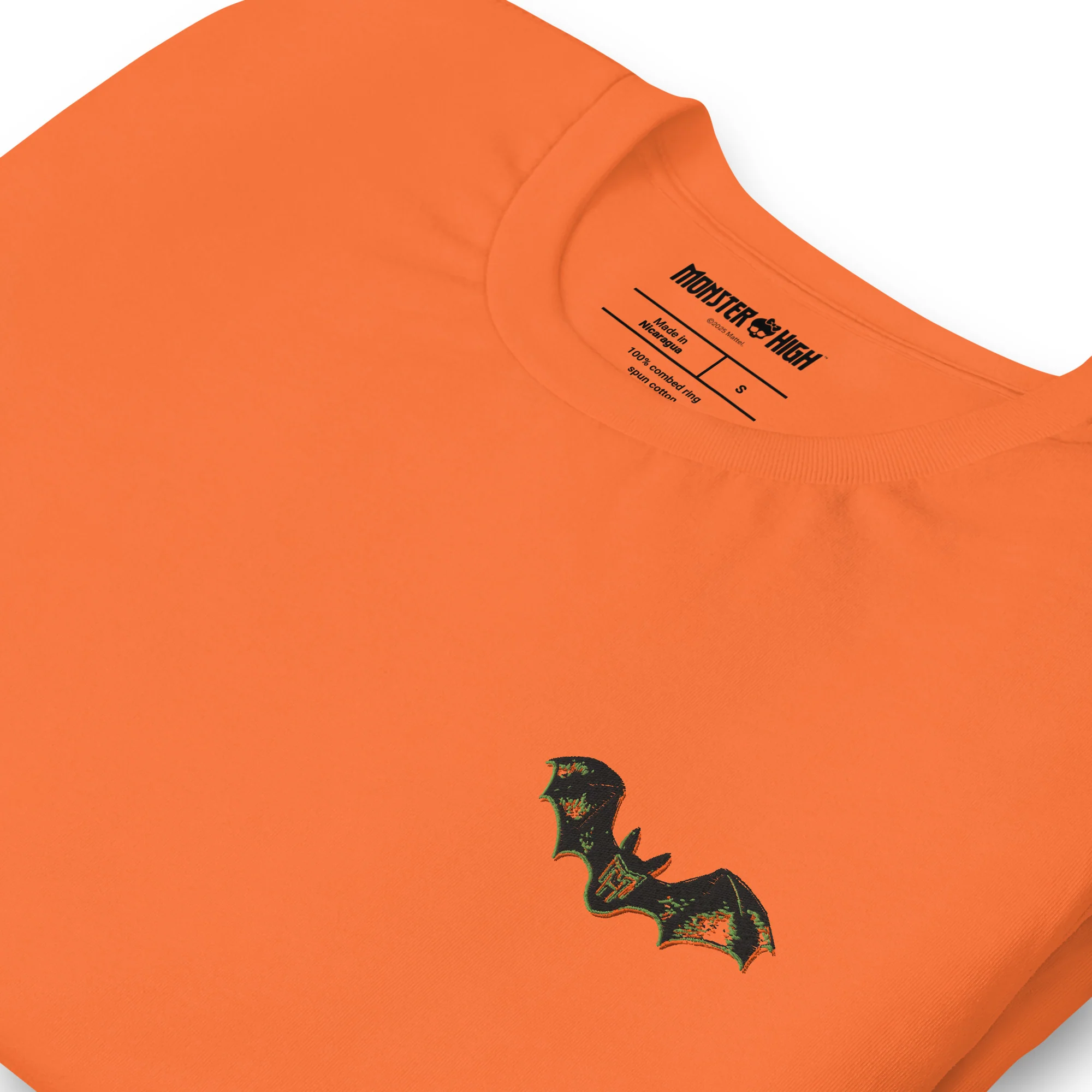 Monster High Draculaura Embroidered Orange T-Shirt - Image 5