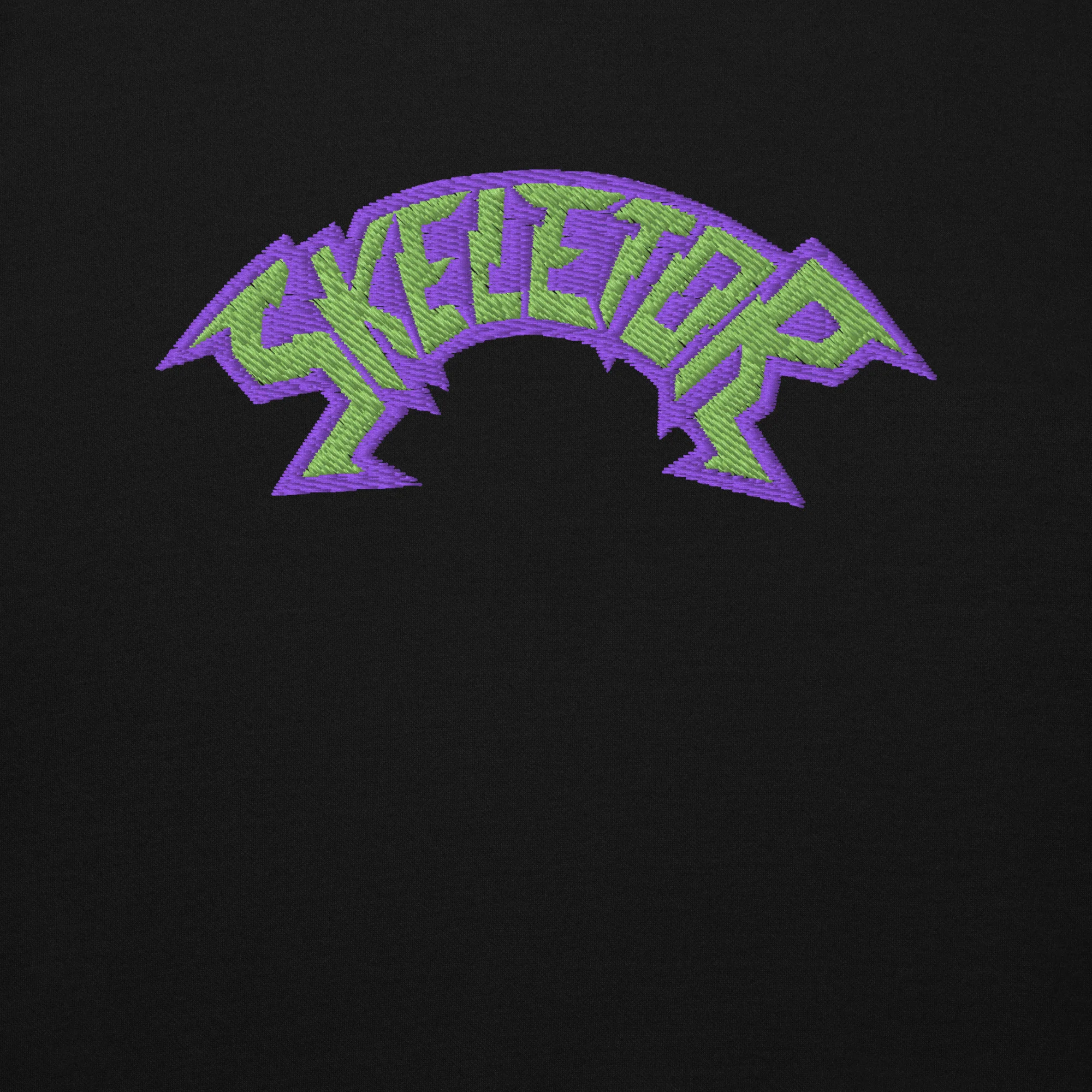 Monster High Masters of the Universe Skeletor Embroidered Black Hoodie - Image 3