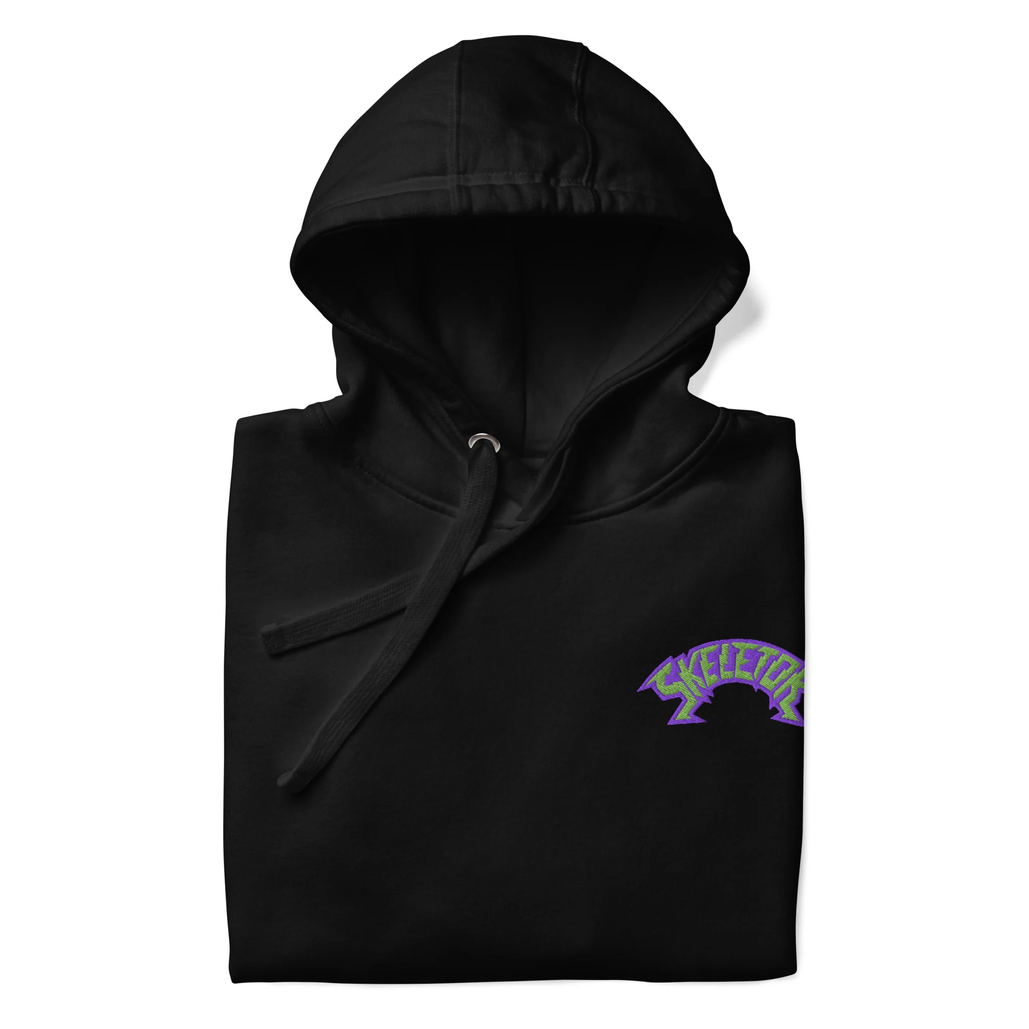 Monster High Masters of the Universe Skeletor Embroidered Black Hoodie - Image 4