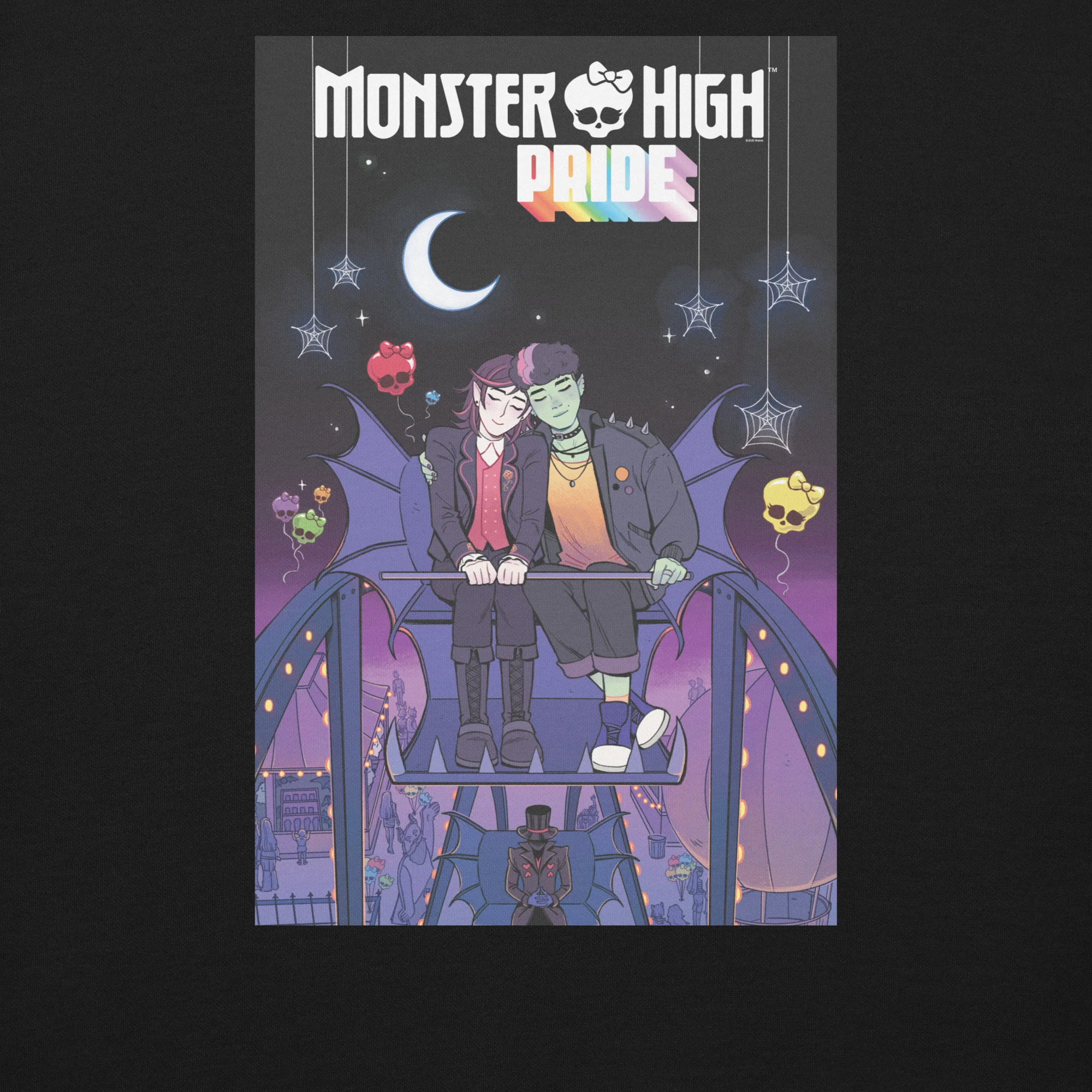 Monster High Pride Kieran & Spelldon Black Sweatshirt - Image 7