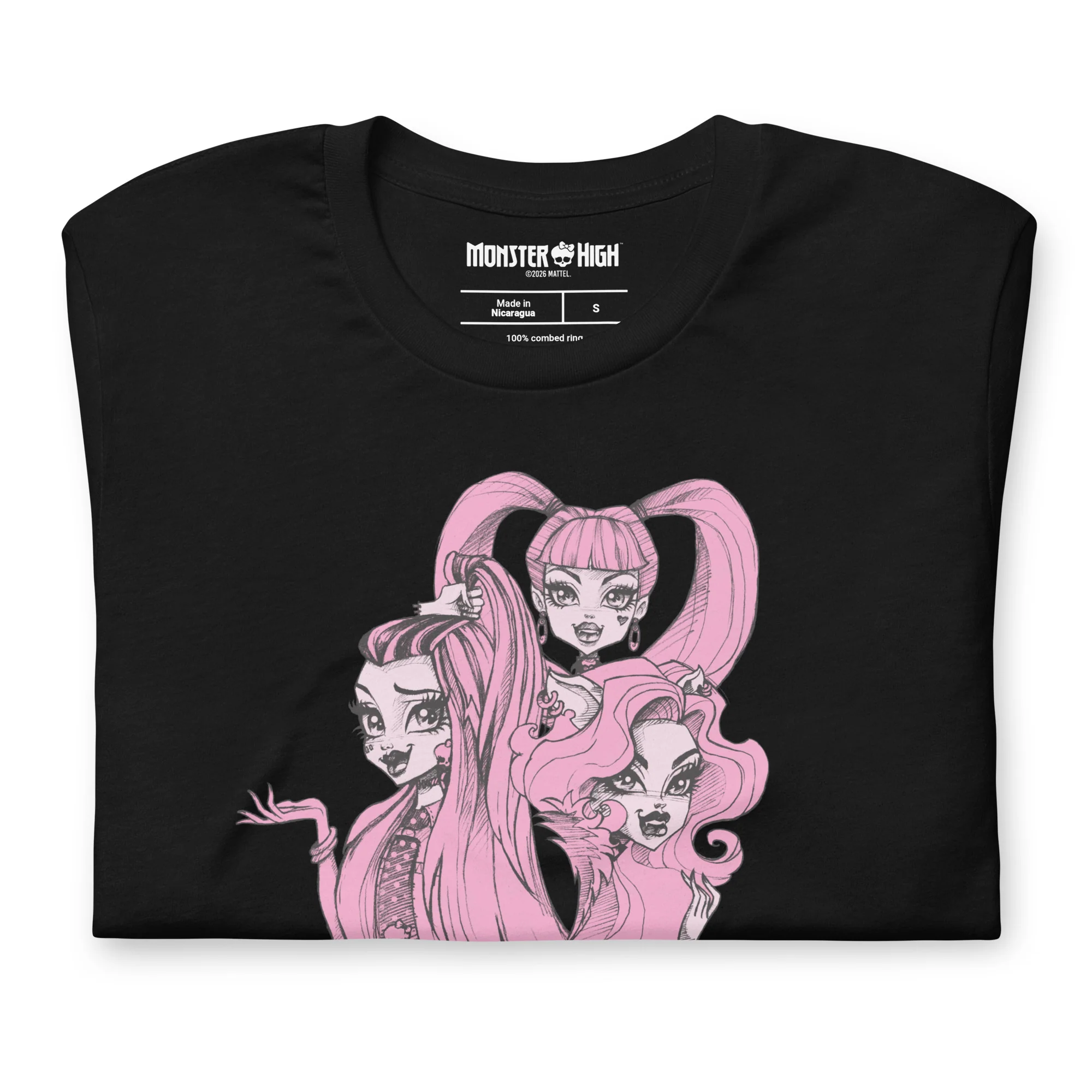 Monster High Raising Little Monsters Black T-shirt - Image 4