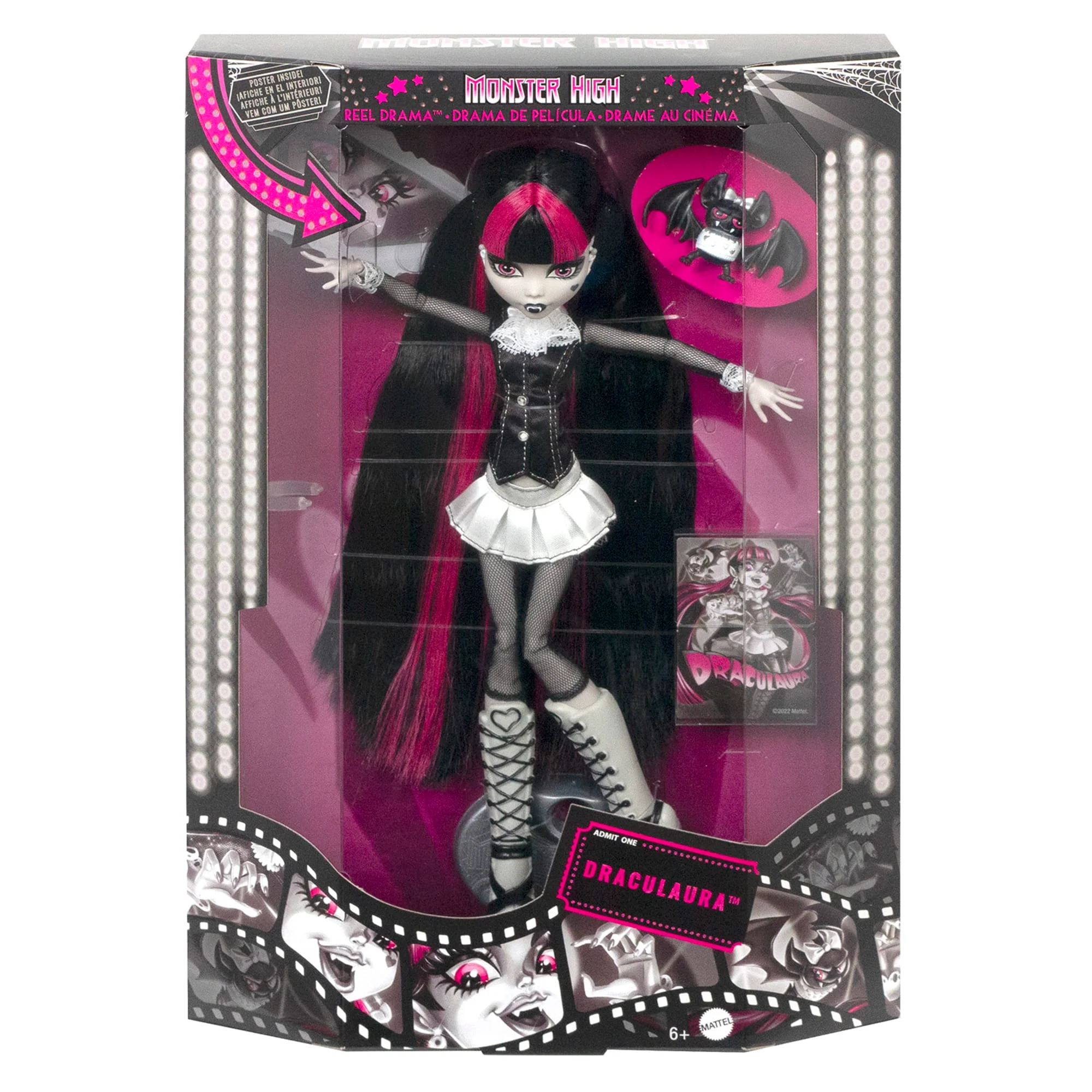 Monster High Reel Drama Draculaura Doll - Image 5