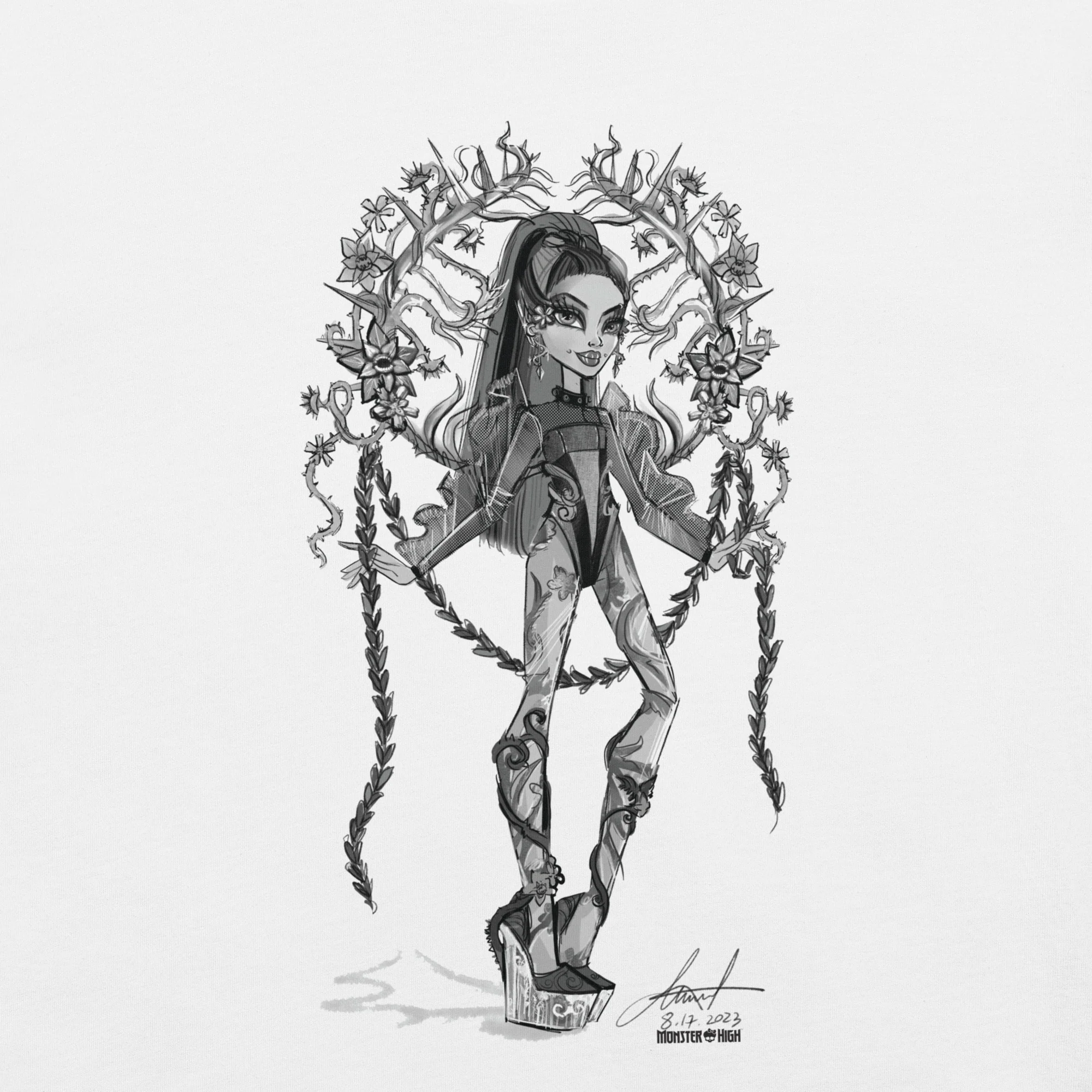 Monster High Venus McFlytrap White T-Shirt - Image 3