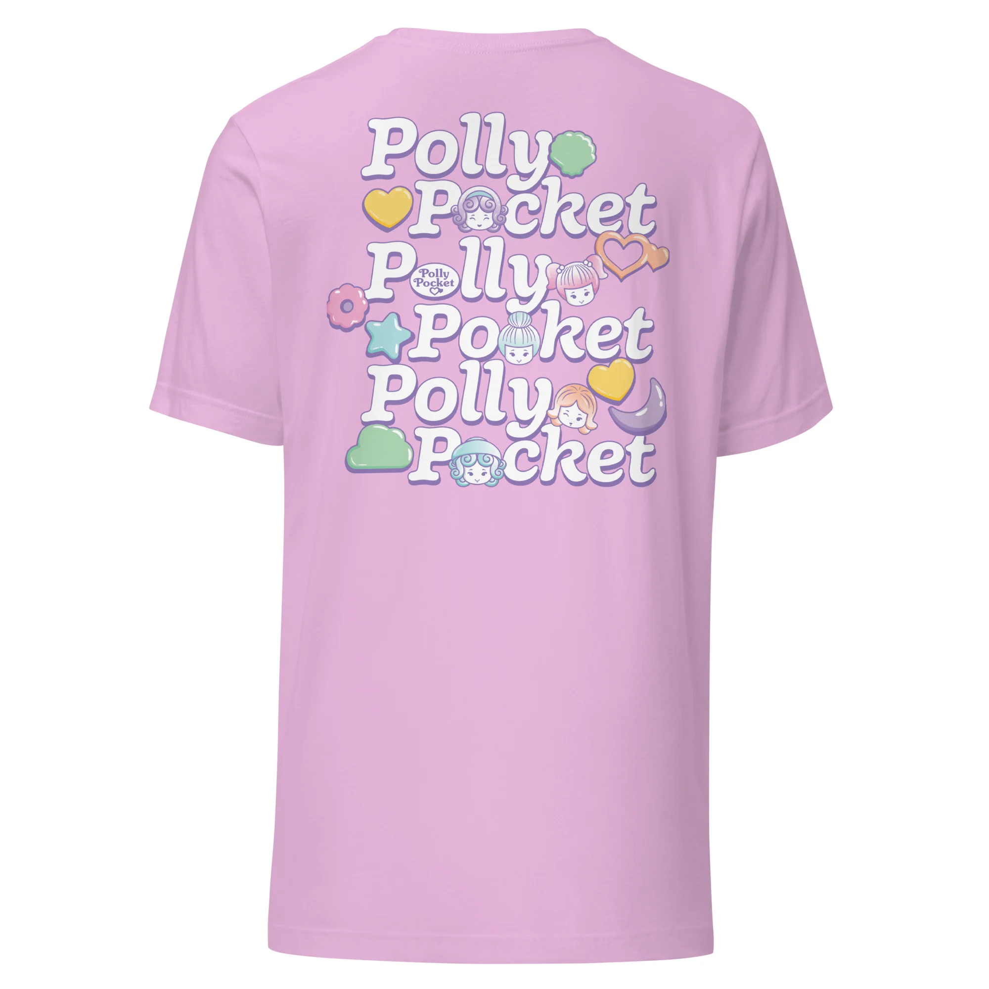 Polly Pocket Icons Embroidered Pink T-Shirt - Image 5