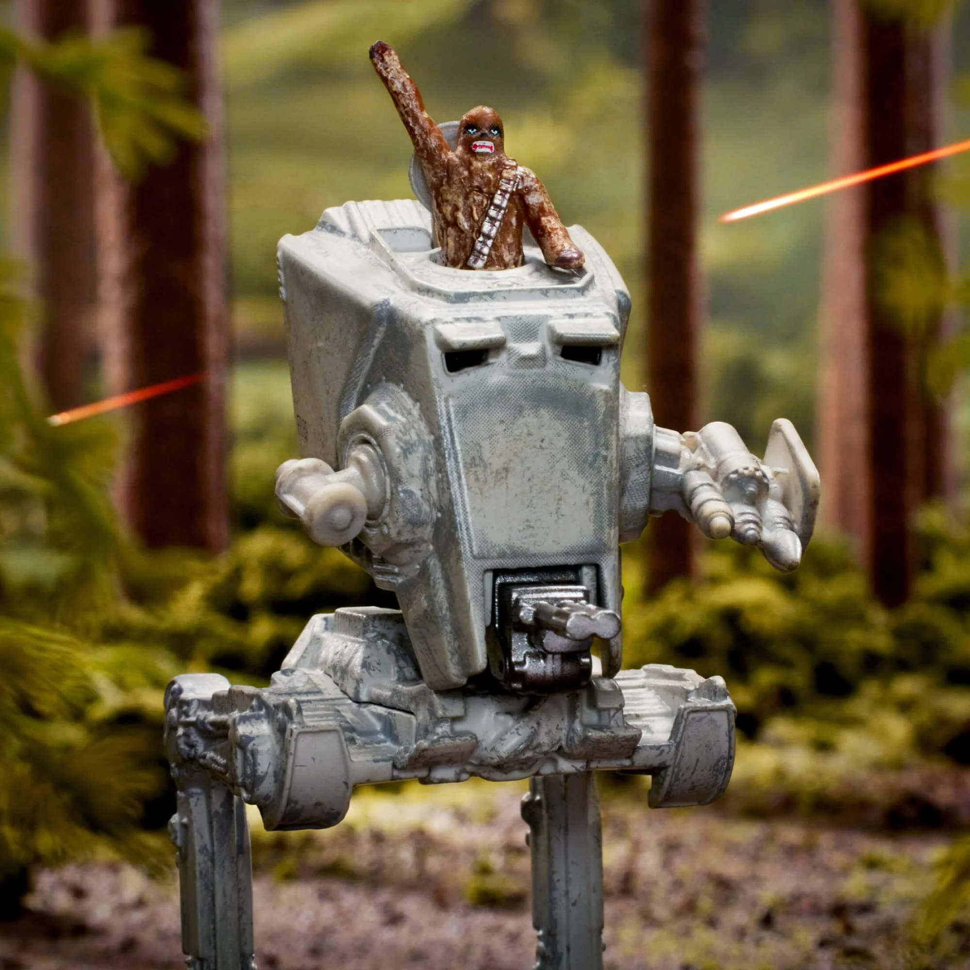 Star Wars Starships Select AT-ST With Chewbacca - Image 3