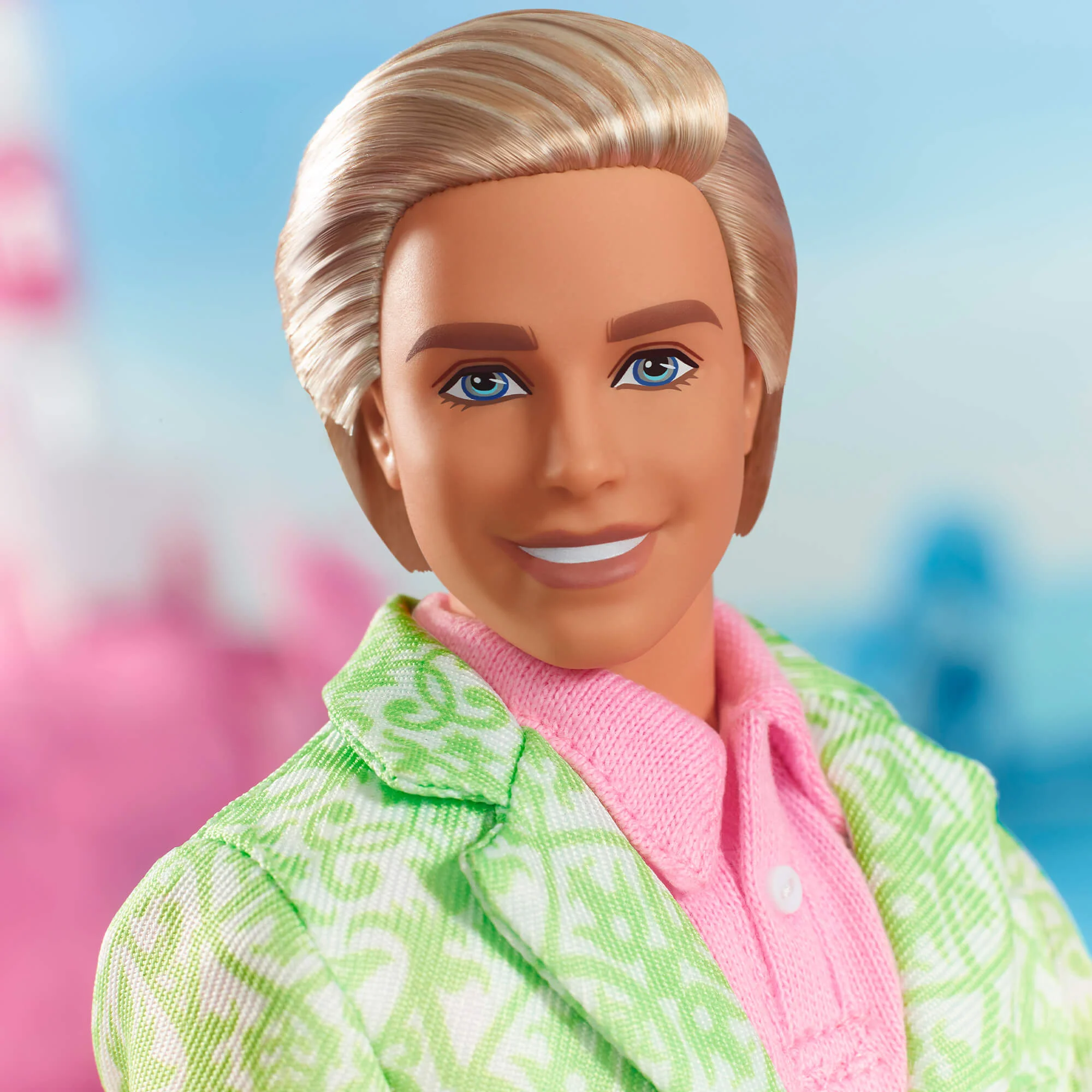“Sugar’s Daddy” Ken Doll in Pastel Suit With Dog – Barbie The Movie - Image 3
