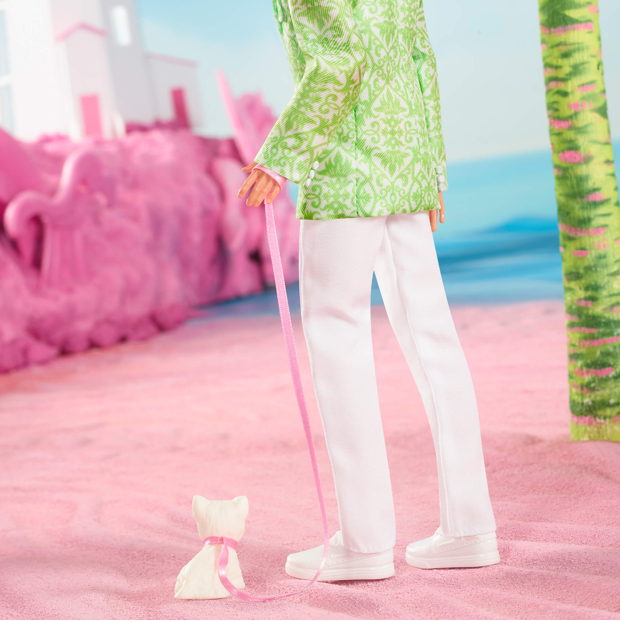 “Sugar’s Daddy” Ken Doll in Pastel Suit With Dog – Barbie The Movie - Image 6