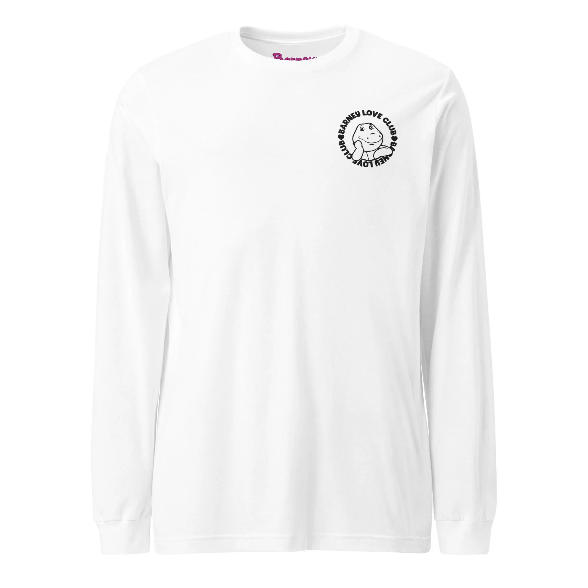 Barney Embroidered Love Club Long Sleeve T-Shirt - Image 3