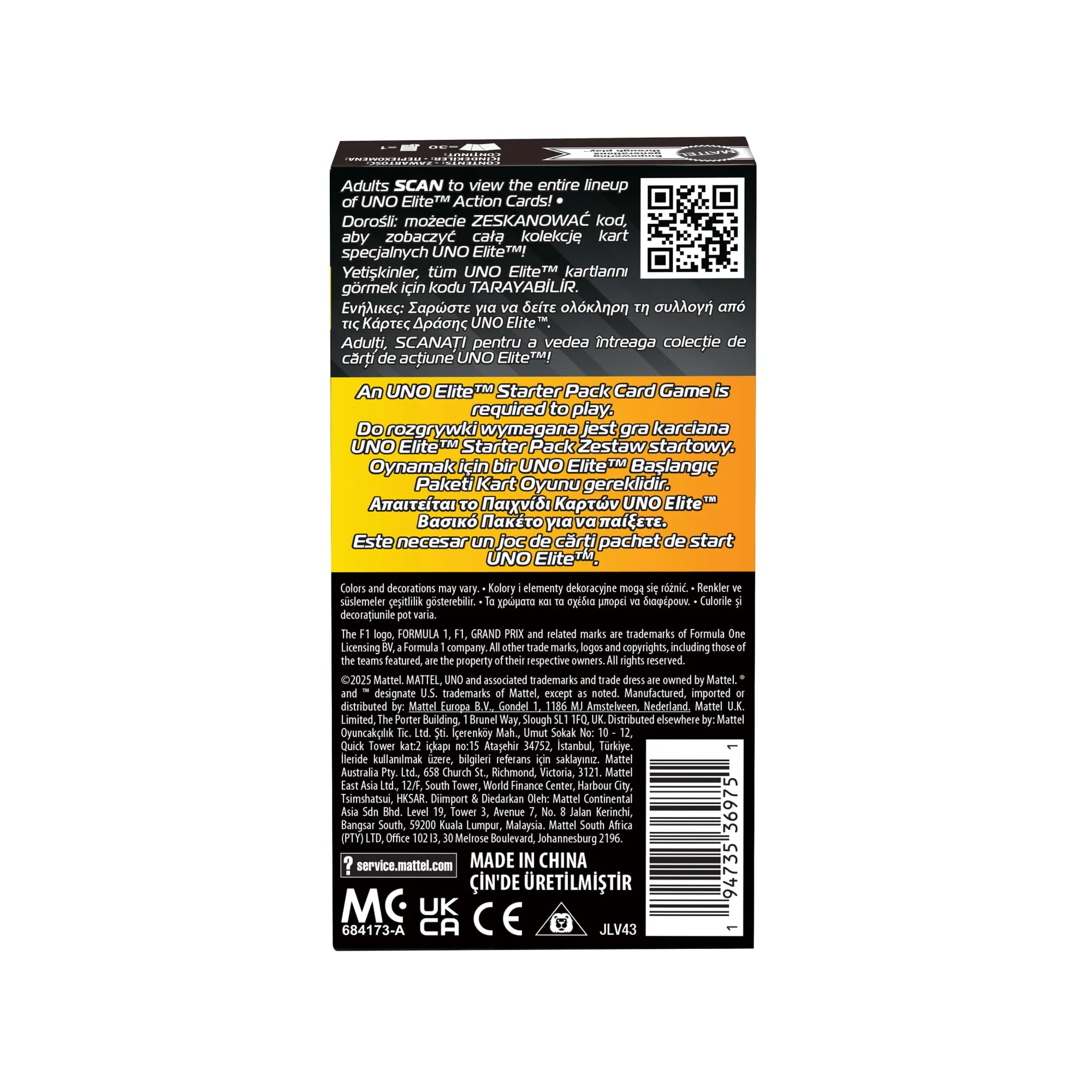 UNO Elite™ Formula 1® 2025 Core Edition Booster Set - Image 8