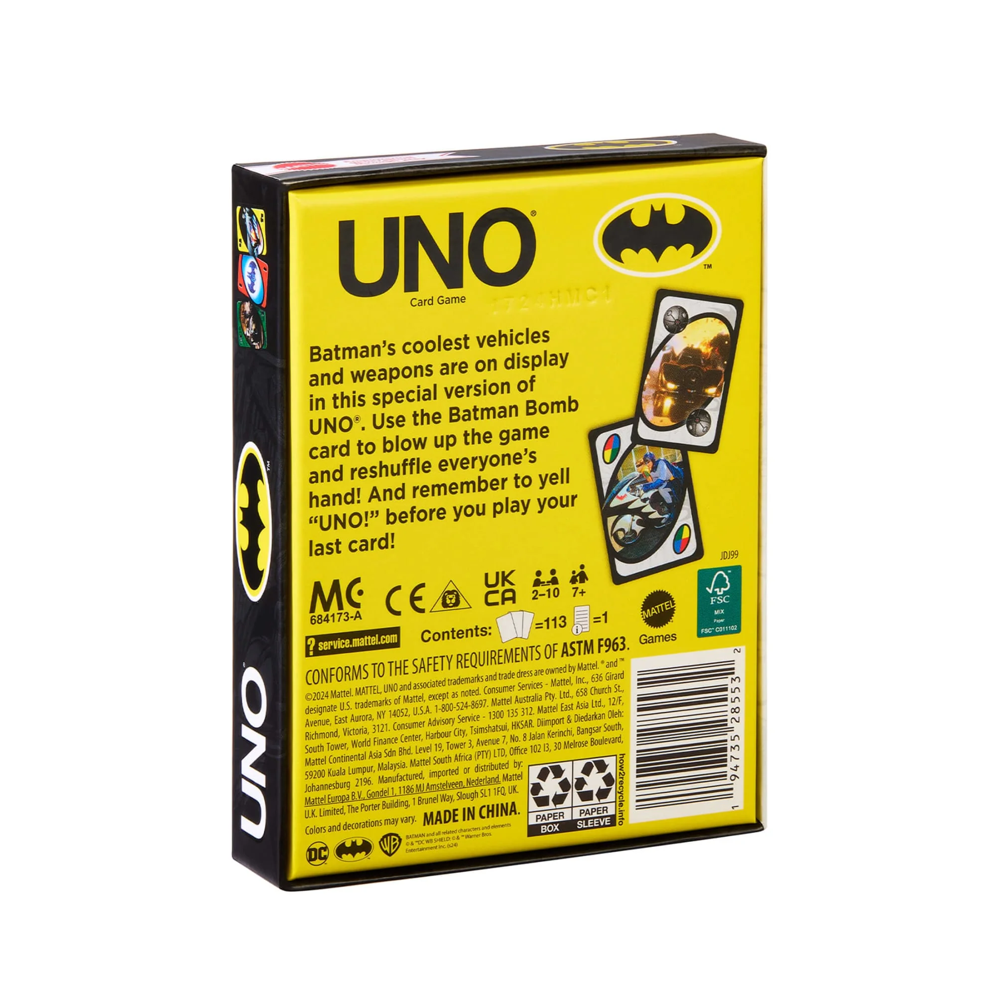 UNO Fandom Batman: Batmobiles & Gadgets Deck - Image 9