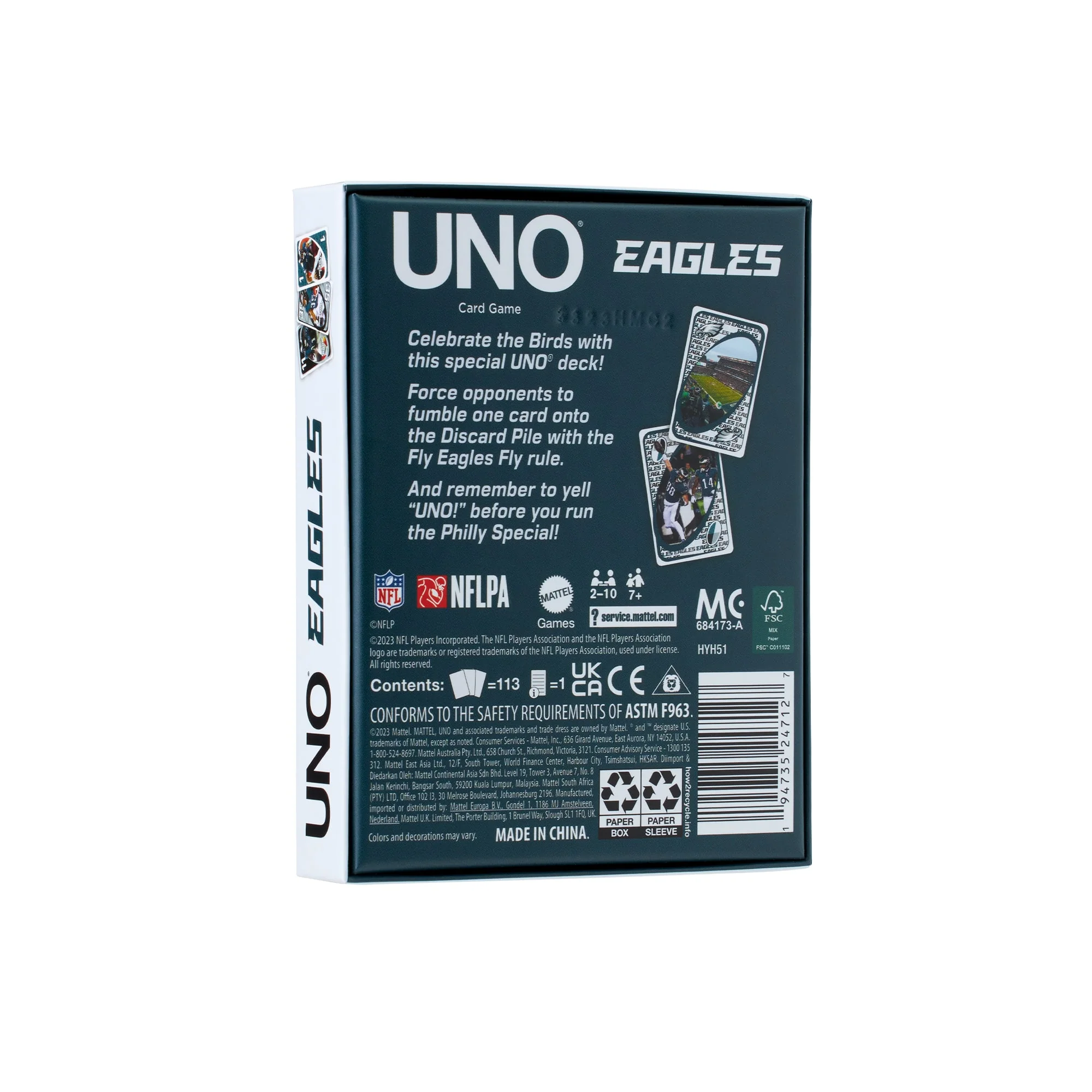 UNO Fandom NFL Philadelphia Eagles Game Deck - Image 12