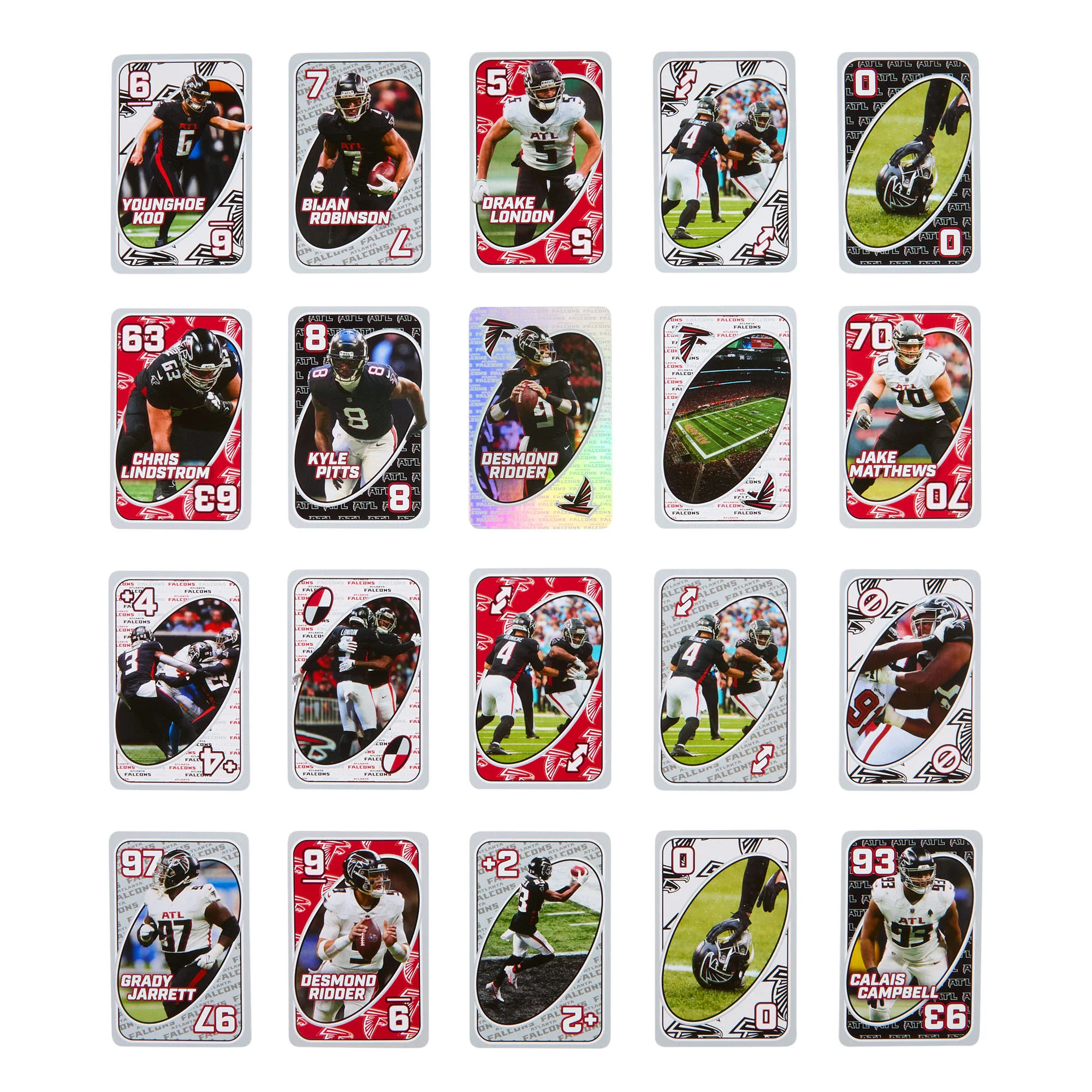 UNO Fandom NFL Atlanta Falcons Game Deck - Image 6